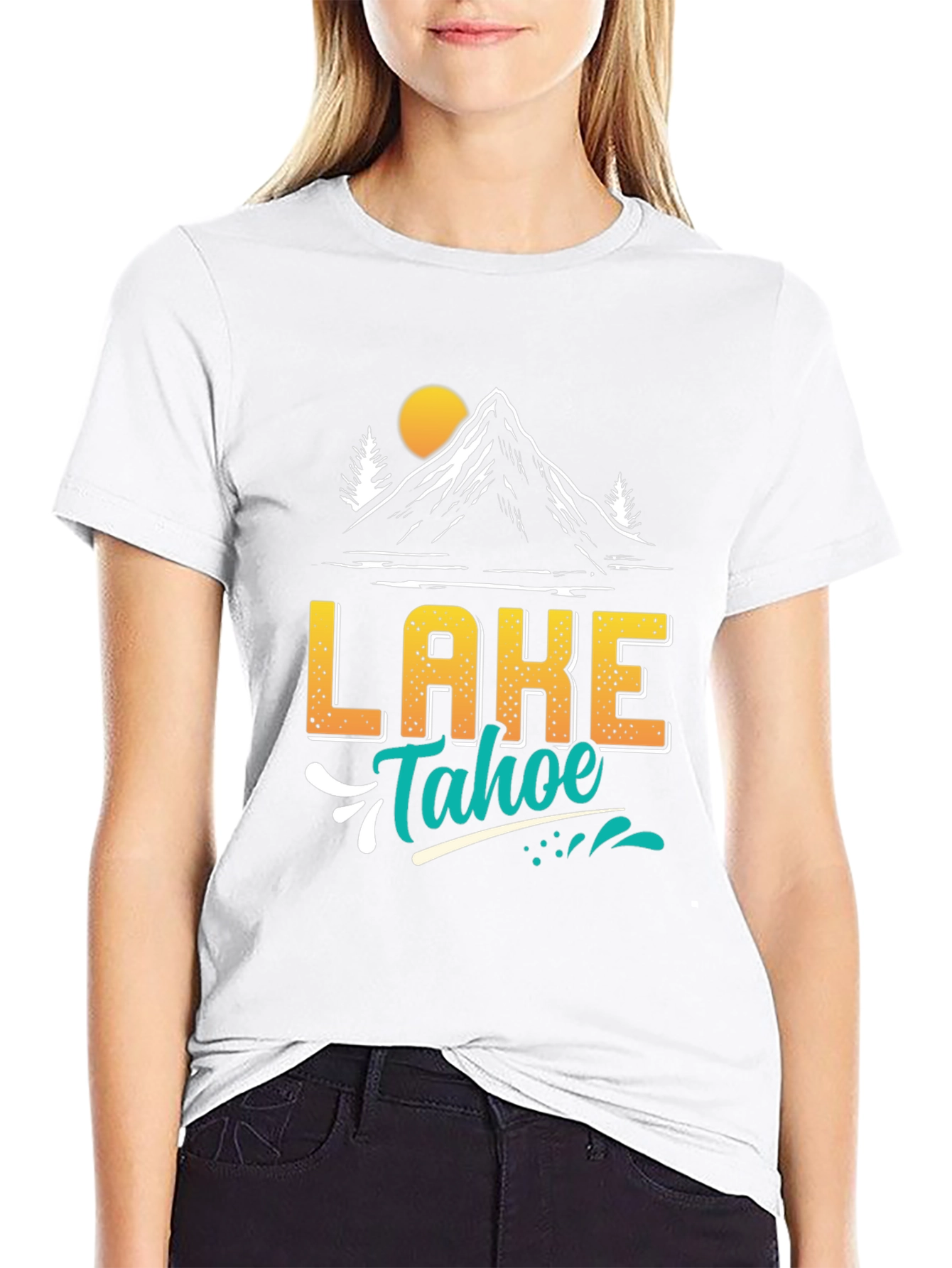 Lake Tahoe Graphic T-Shirt - Mountain Adventure Tee