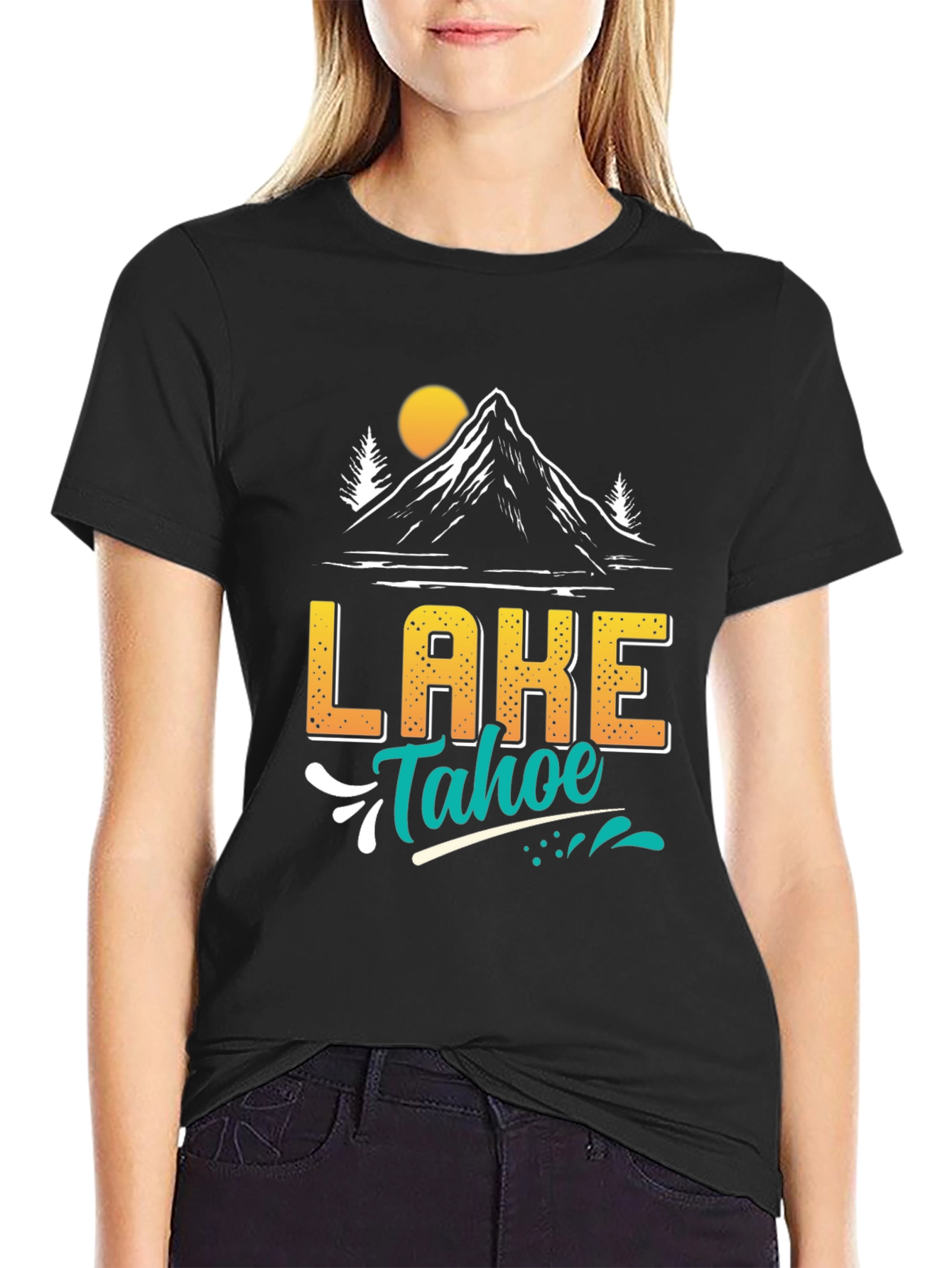 Lake Tahoe Graphic T-Shirt - Mountain Adventure Tee