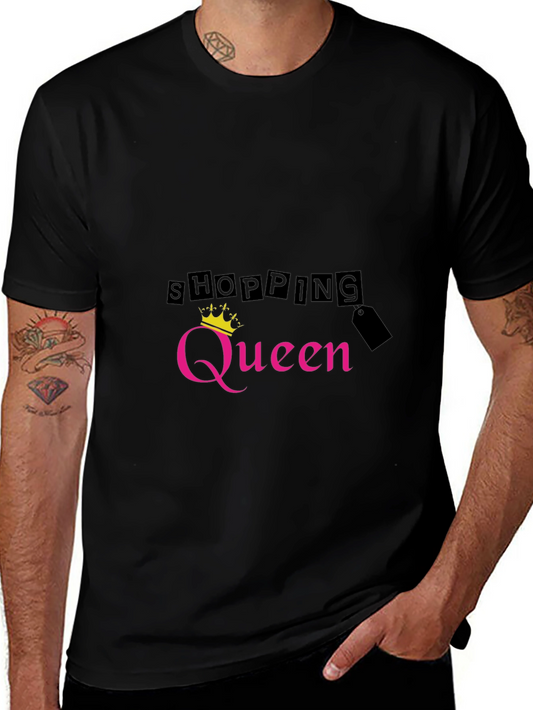 Shopping Queen Black T-Shirt