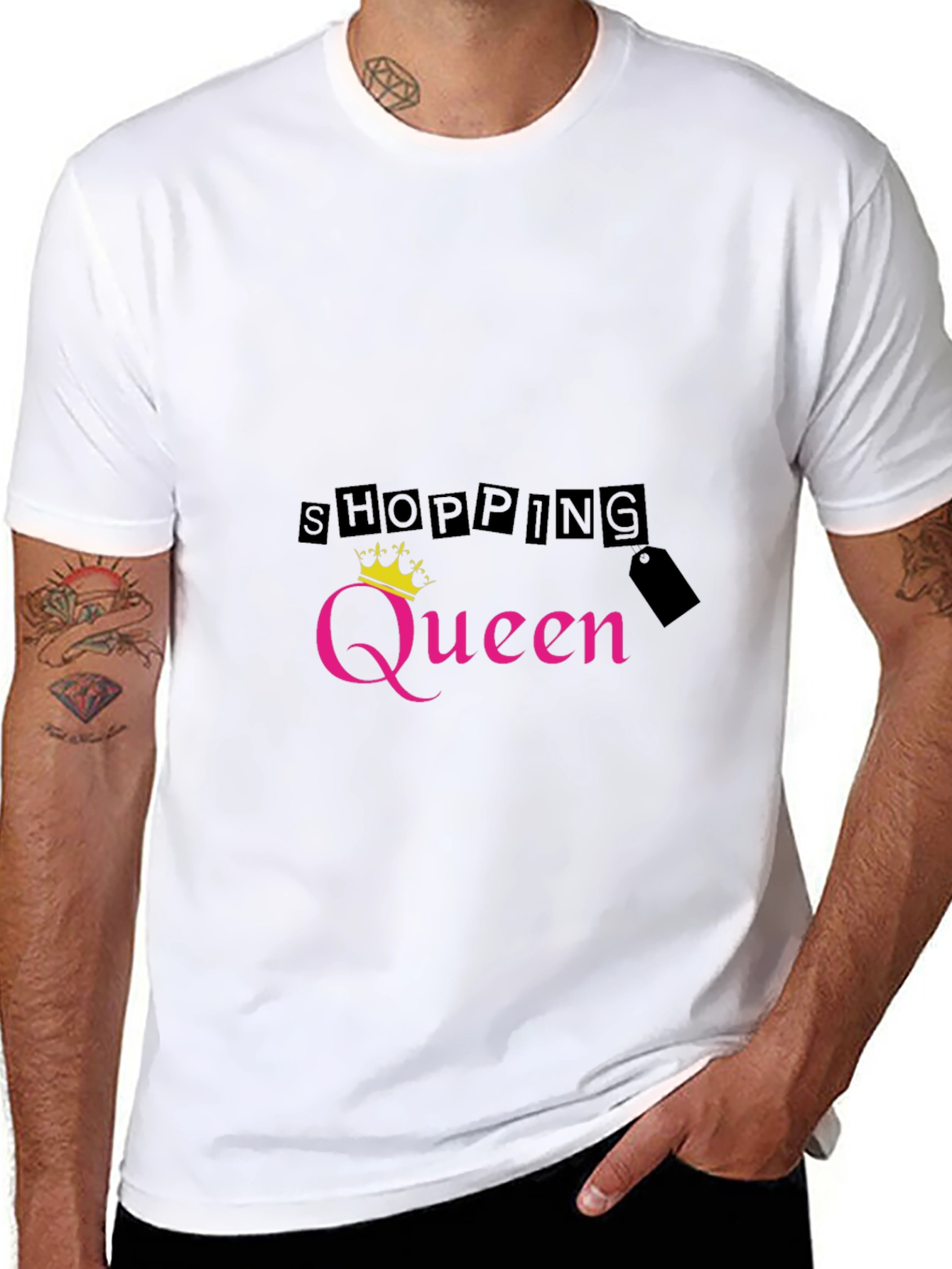 Shopping Queen Black T-Shirt