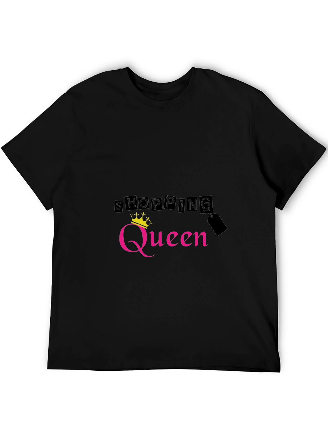 Shopping Queen Black T-Shirt