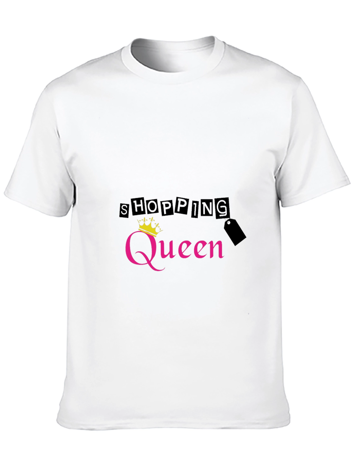 Shopping Queen Black T-Shirt
