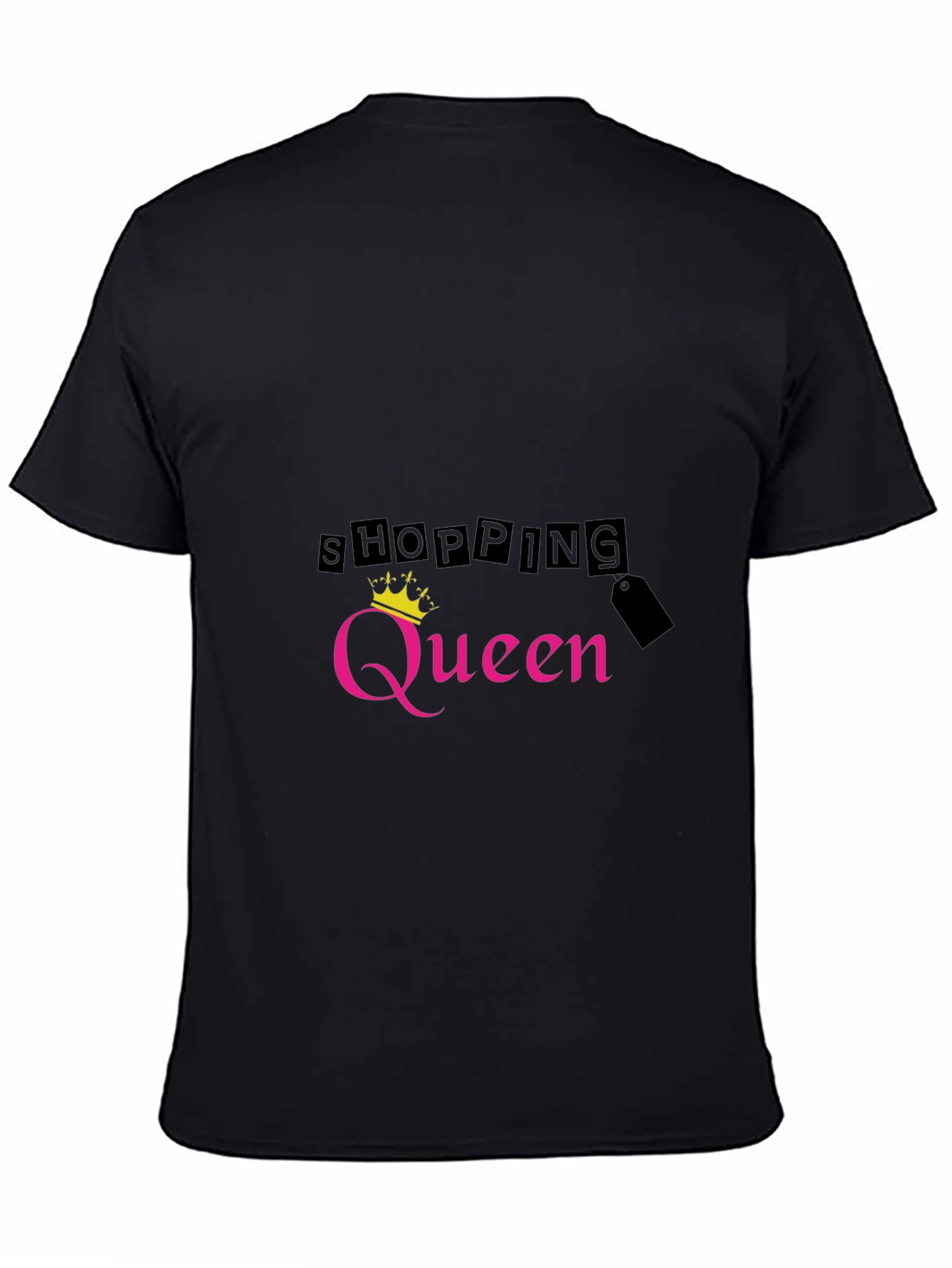 Shopping Queen Black T-Shirt