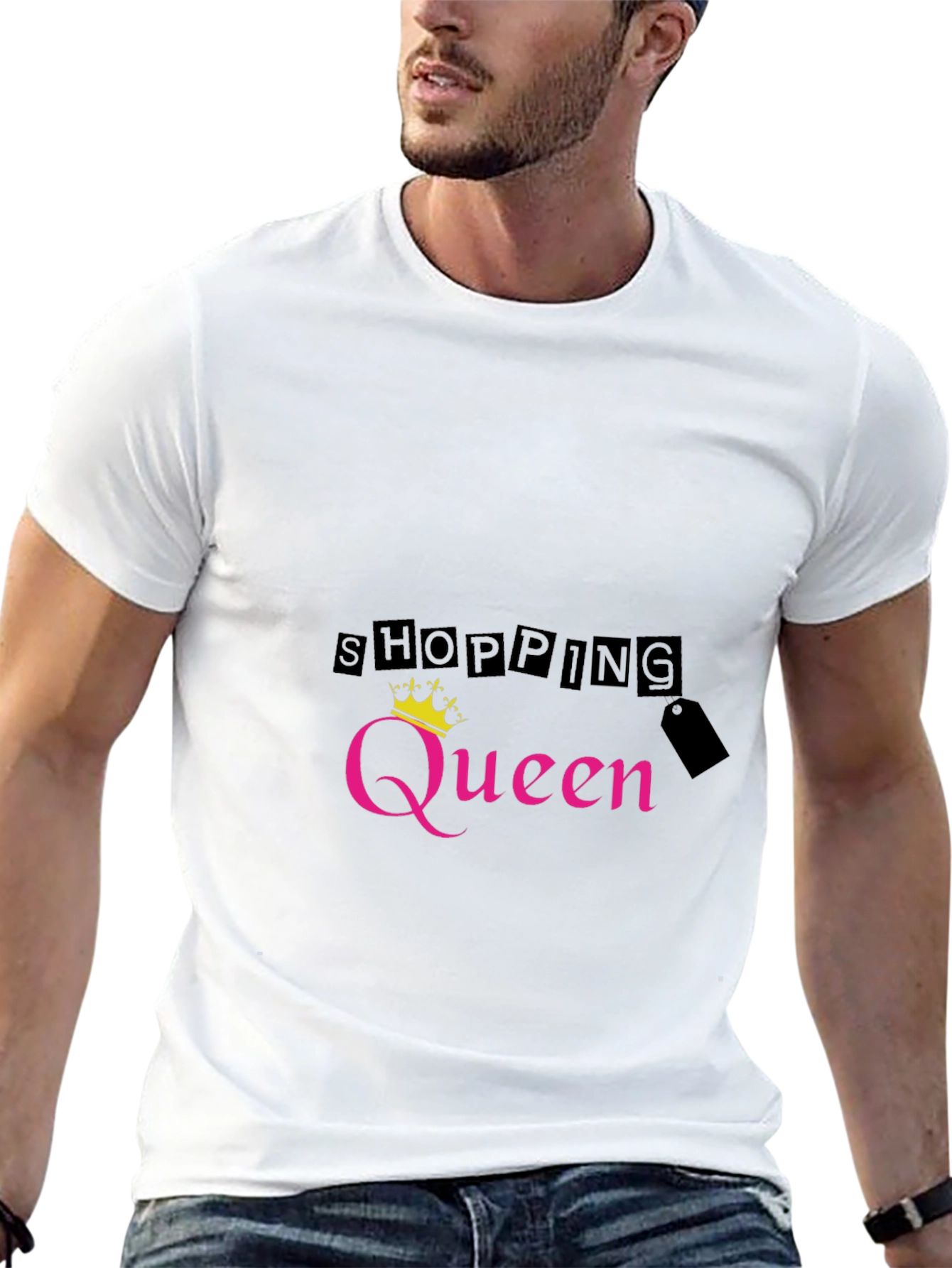 Shopping Queen Black T-Shirt