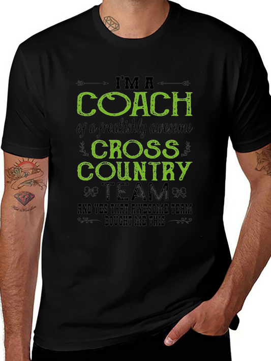Cross Country Coach T-Shirt - Awesome Team Gift