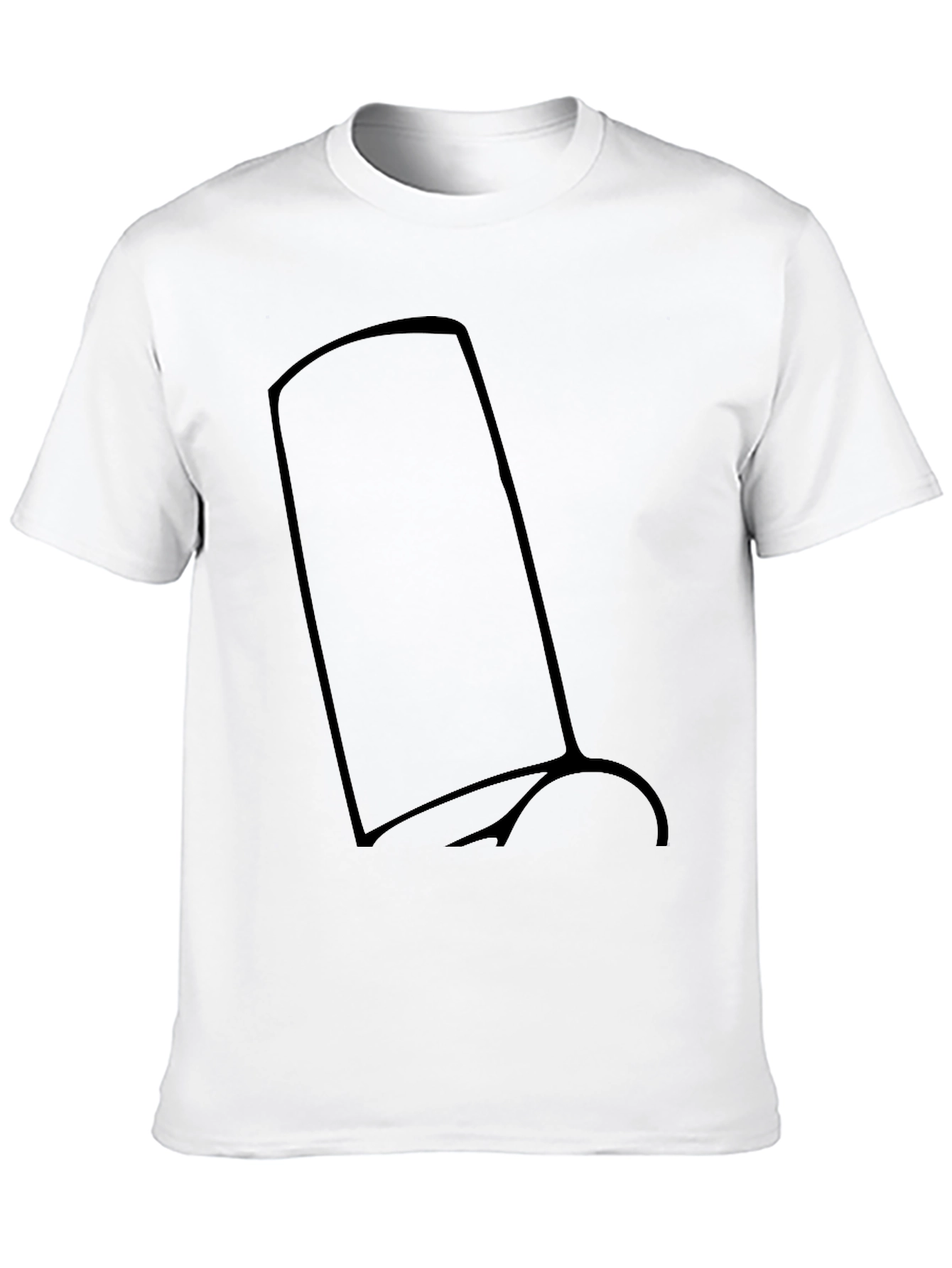 Mens Black T-Shirt with Abstract Graphic