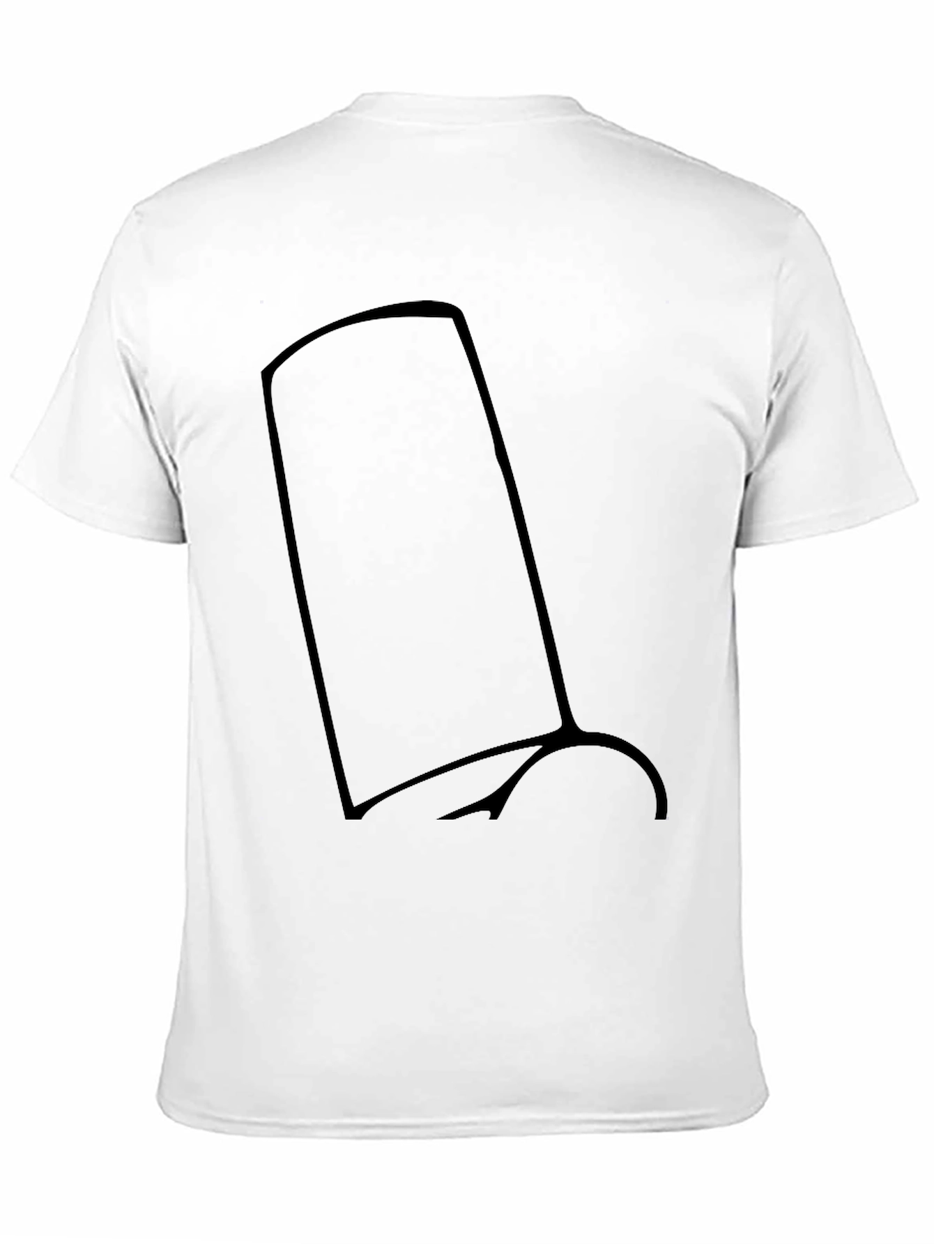Mens Black T-Shirt with Abstract Graphic