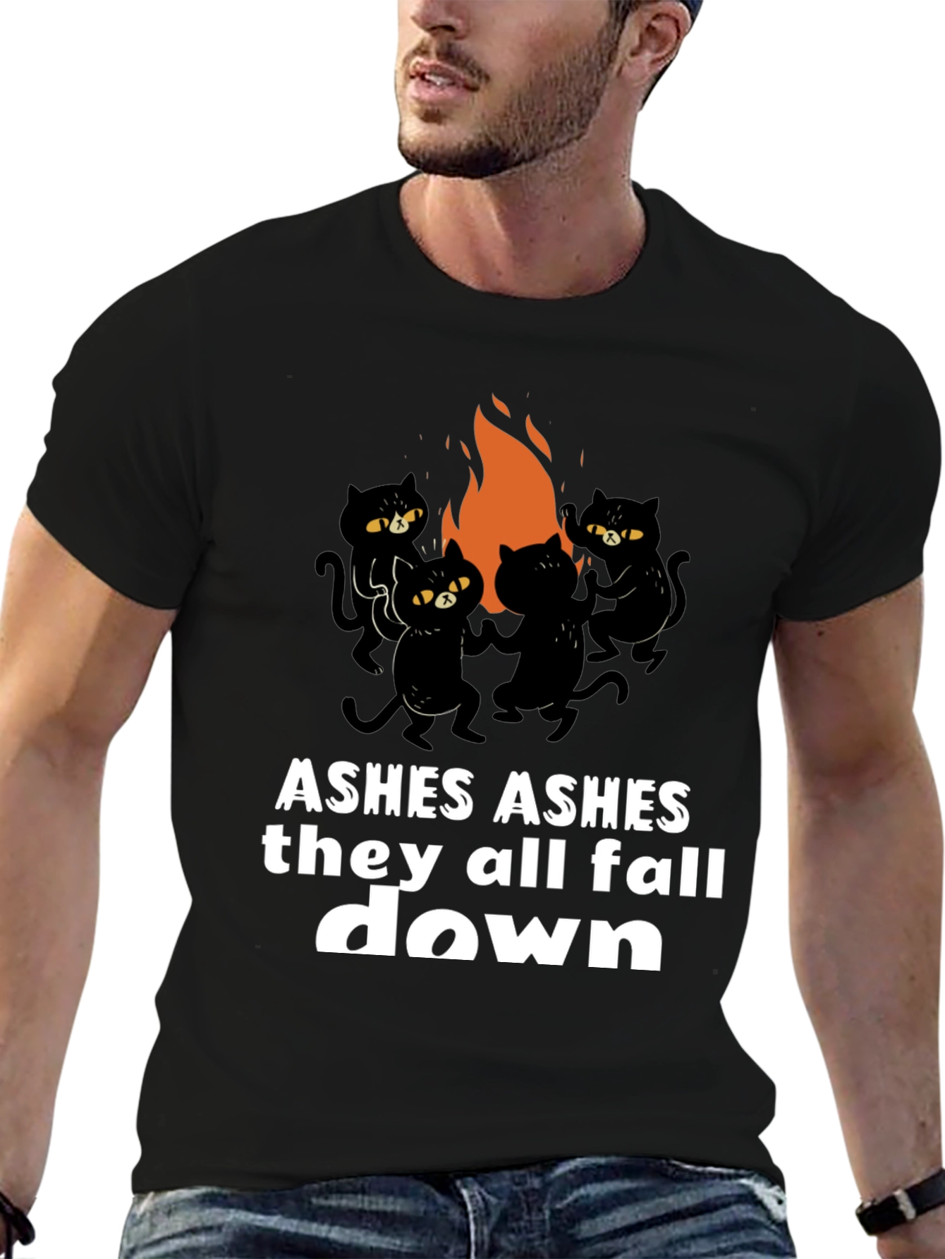 Ashes Black Cat T-Shirt