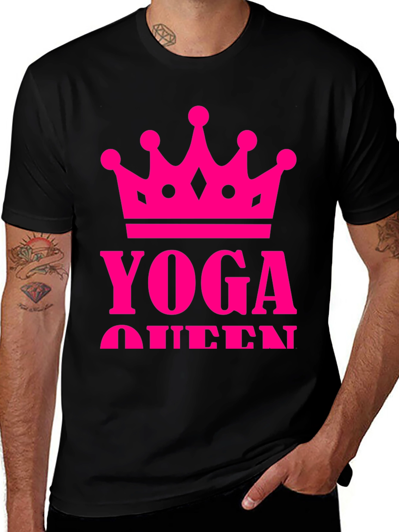 Yoga Queen Black T-Shirt