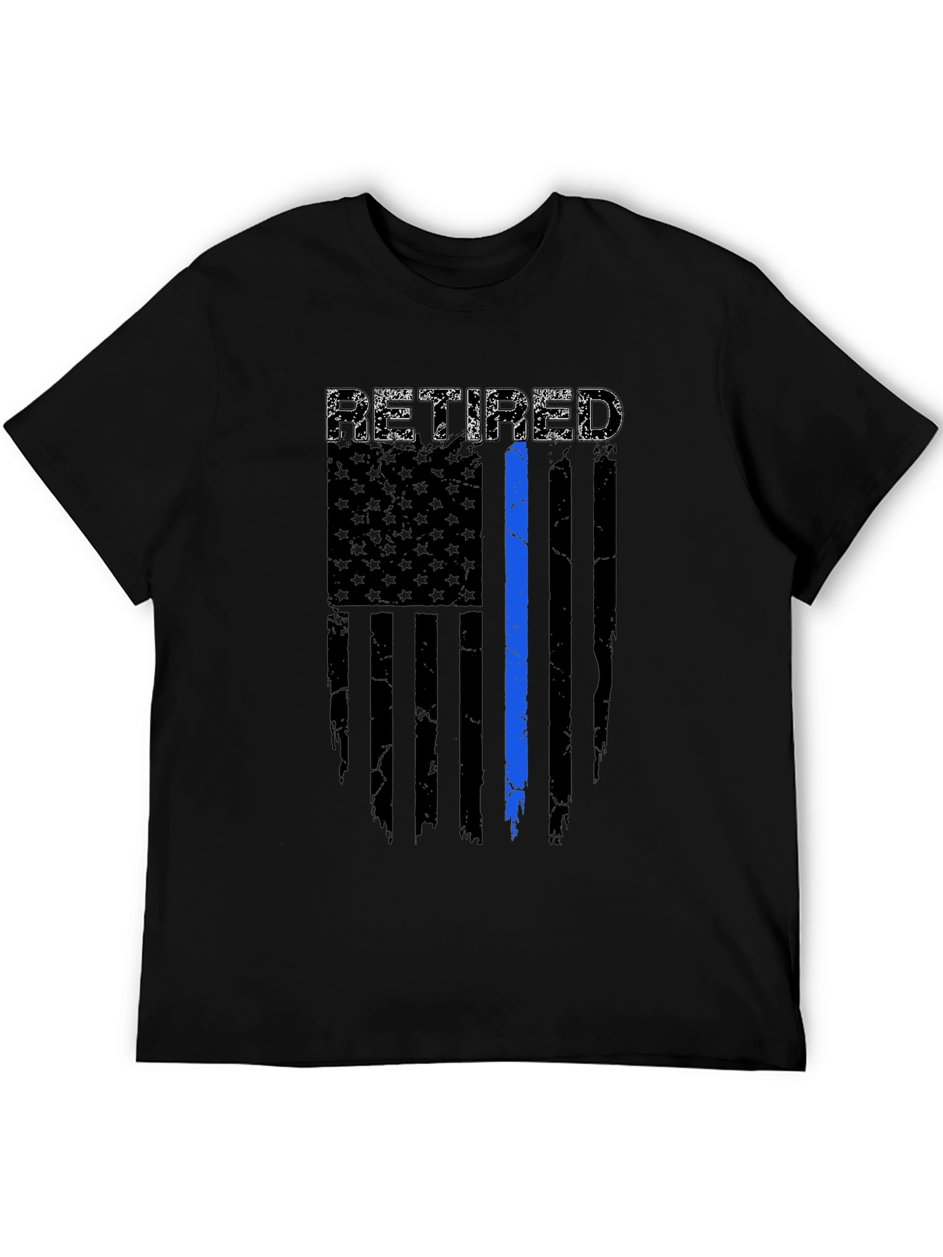 Retired Police Officer Flag T-Shirt