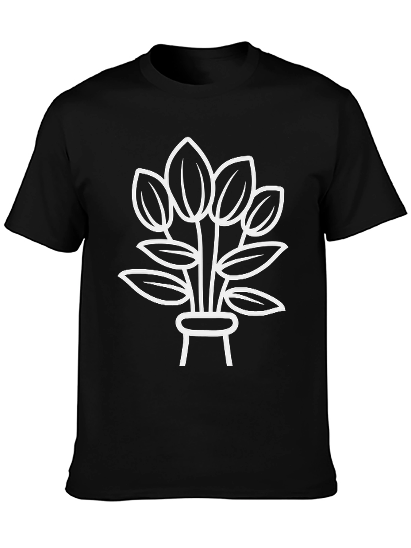 Minimalist Plant Graphic Tee
