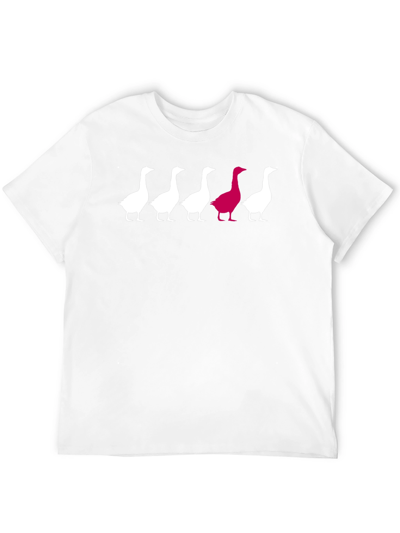 Unique Goose Graphic Tee - Black Cotton T-Shirt