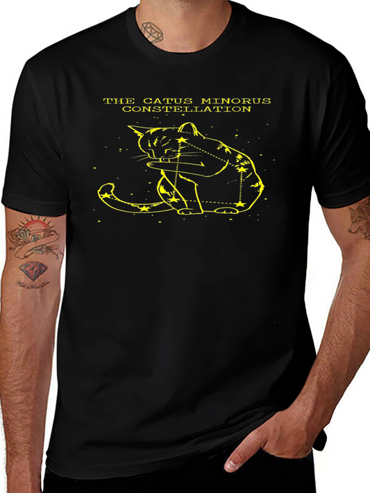 Catus Minorus Constellation Black T-Shirt