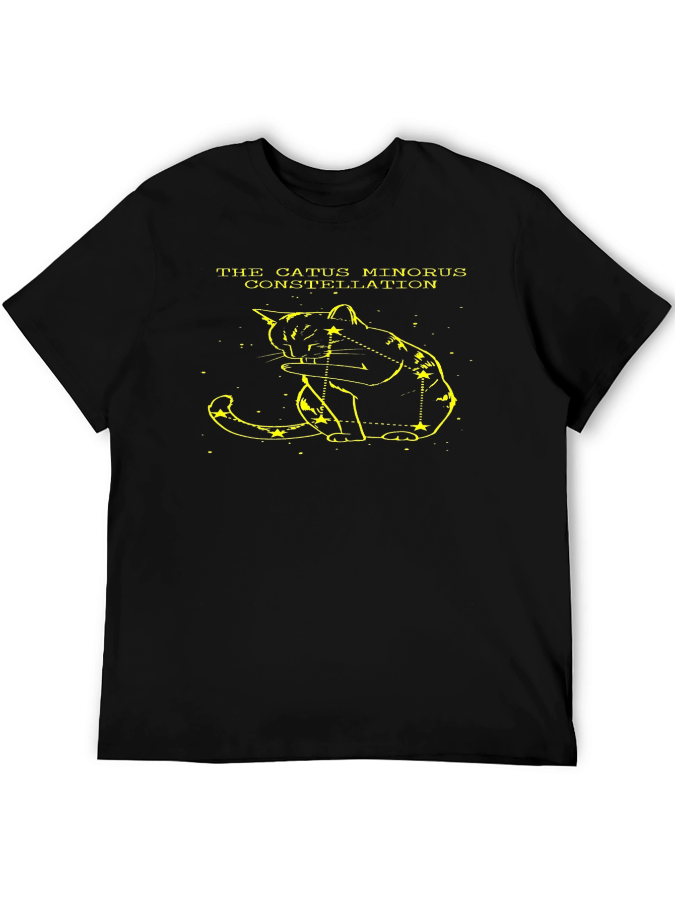 Catus Minorus Constellation Black T-Shirt