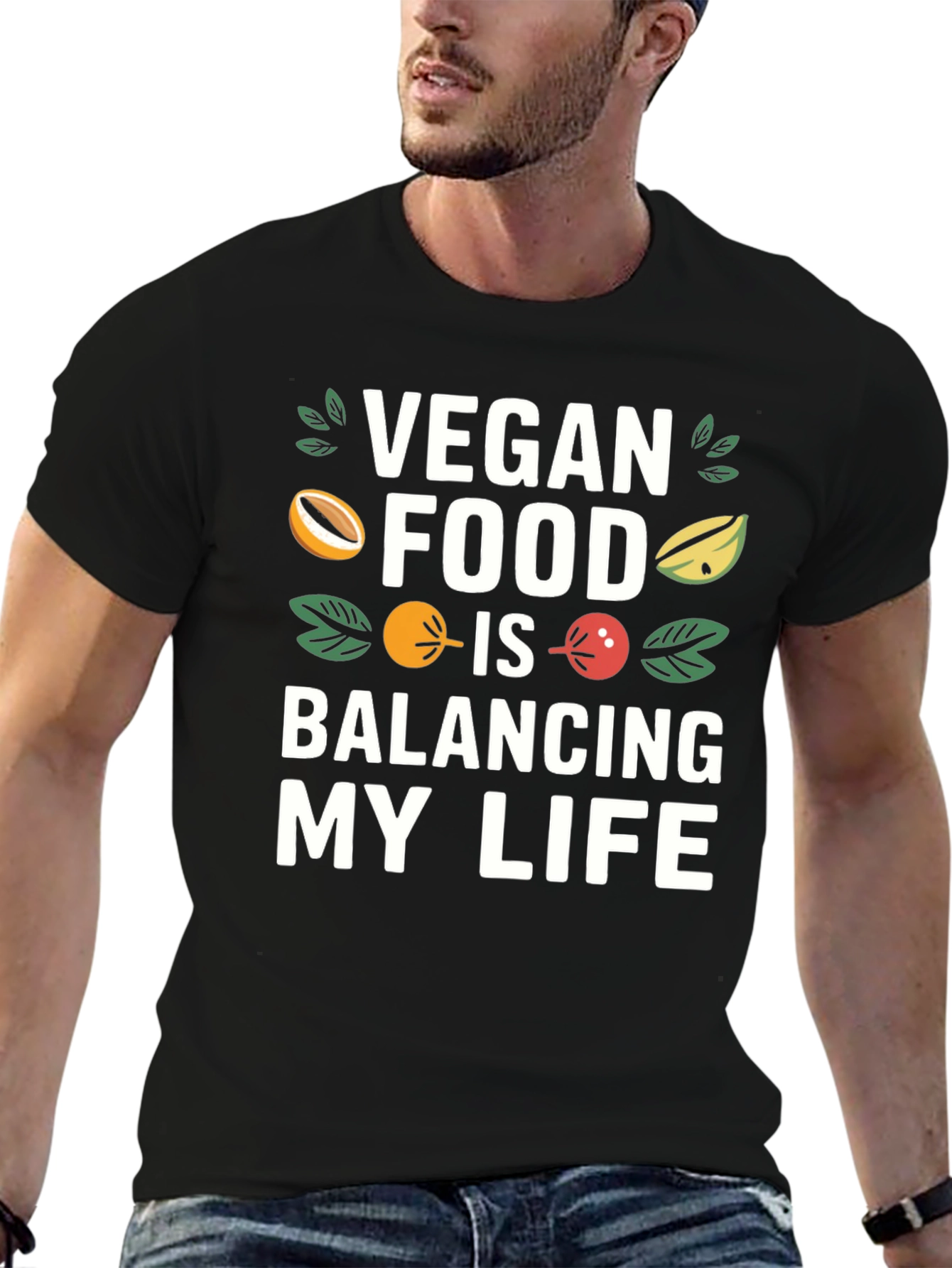Vegan Food Balancing My Life T-Shirt