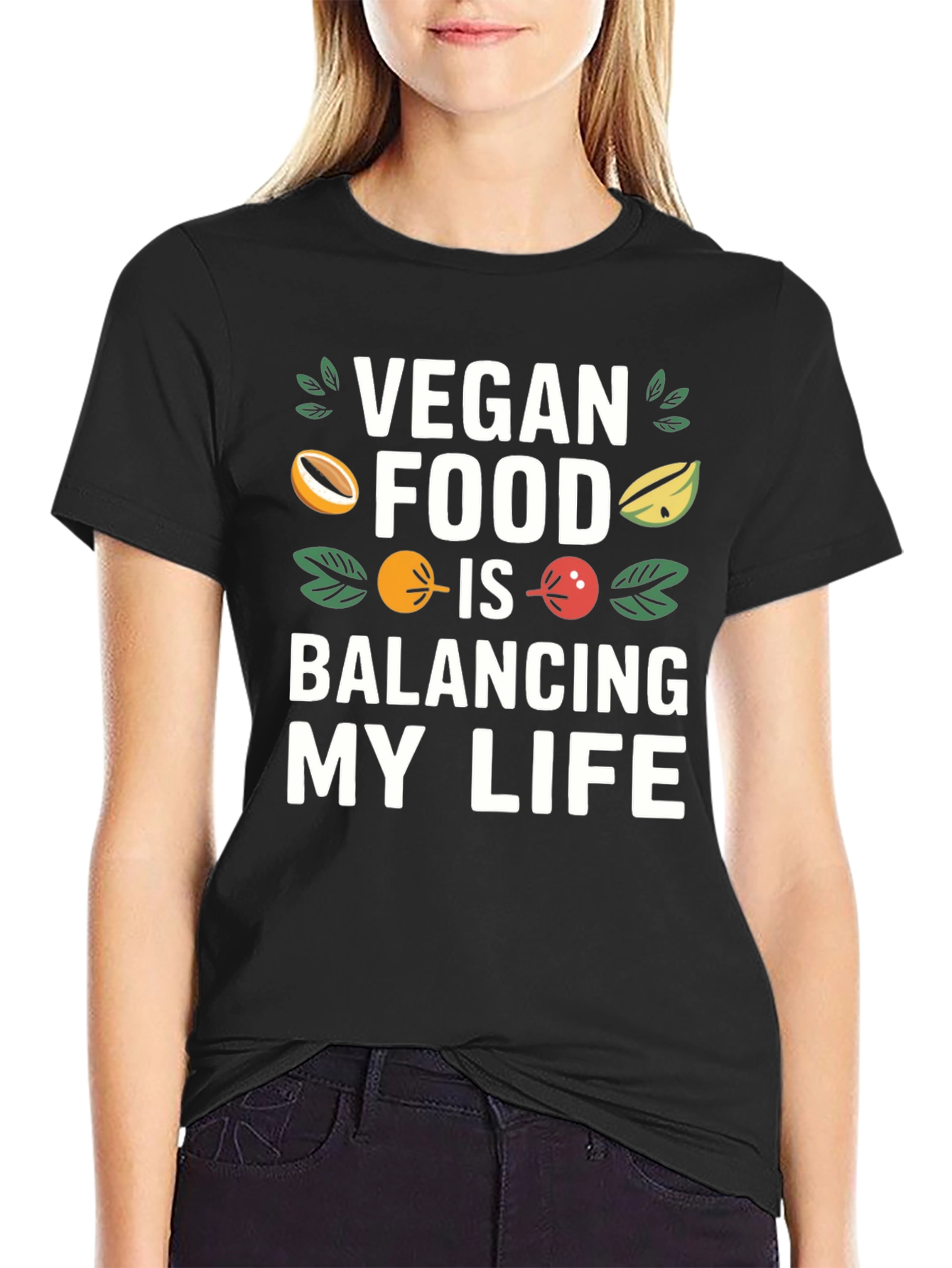 Vegan Food Balancing My Life T-Shirt