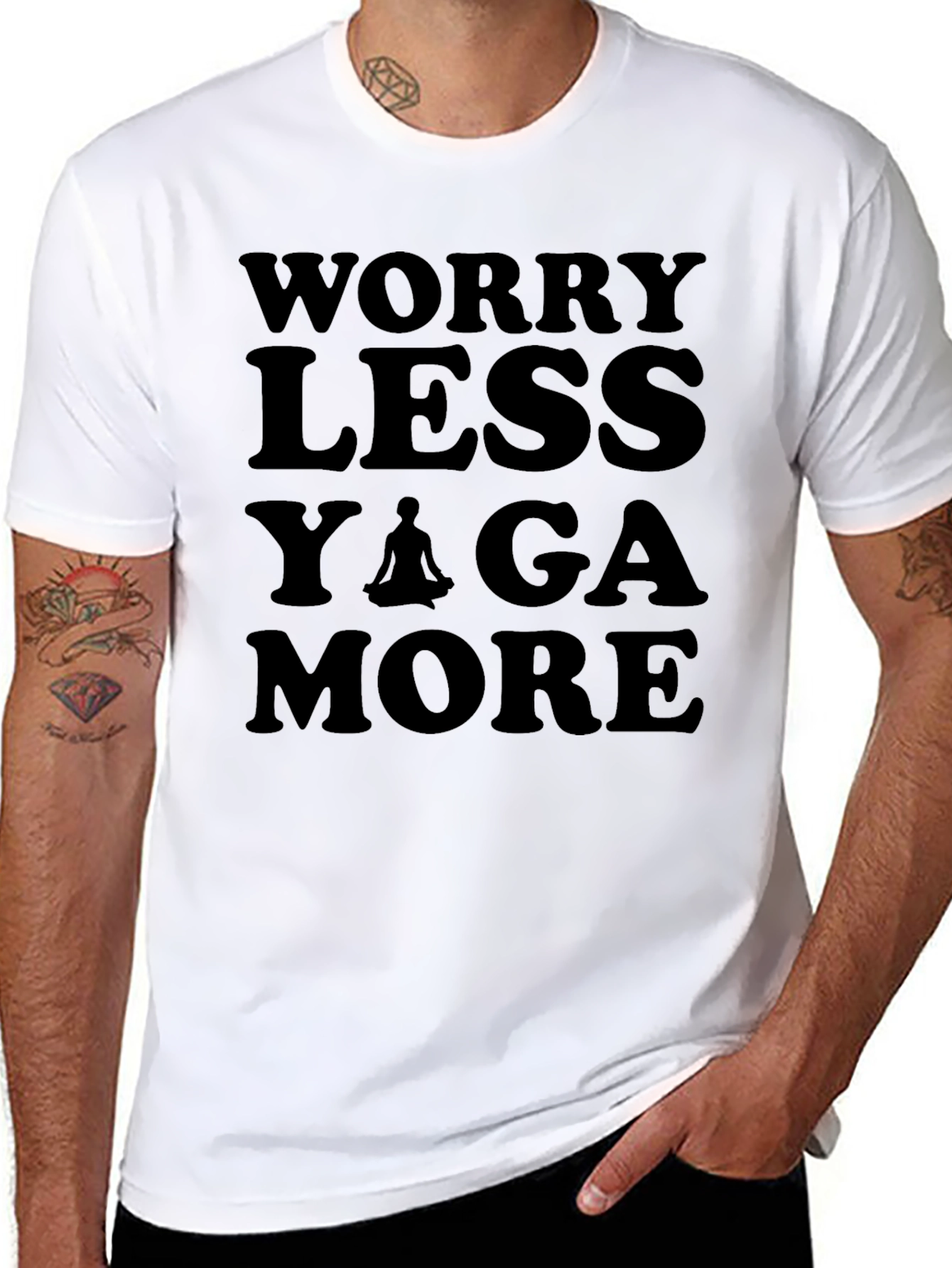 Worry Less Yoga More Graphic T-Shirt