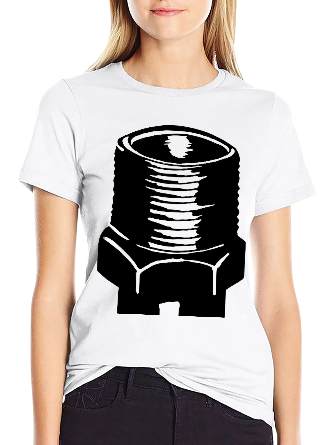 Black Plumber Fitting Graphic Tee