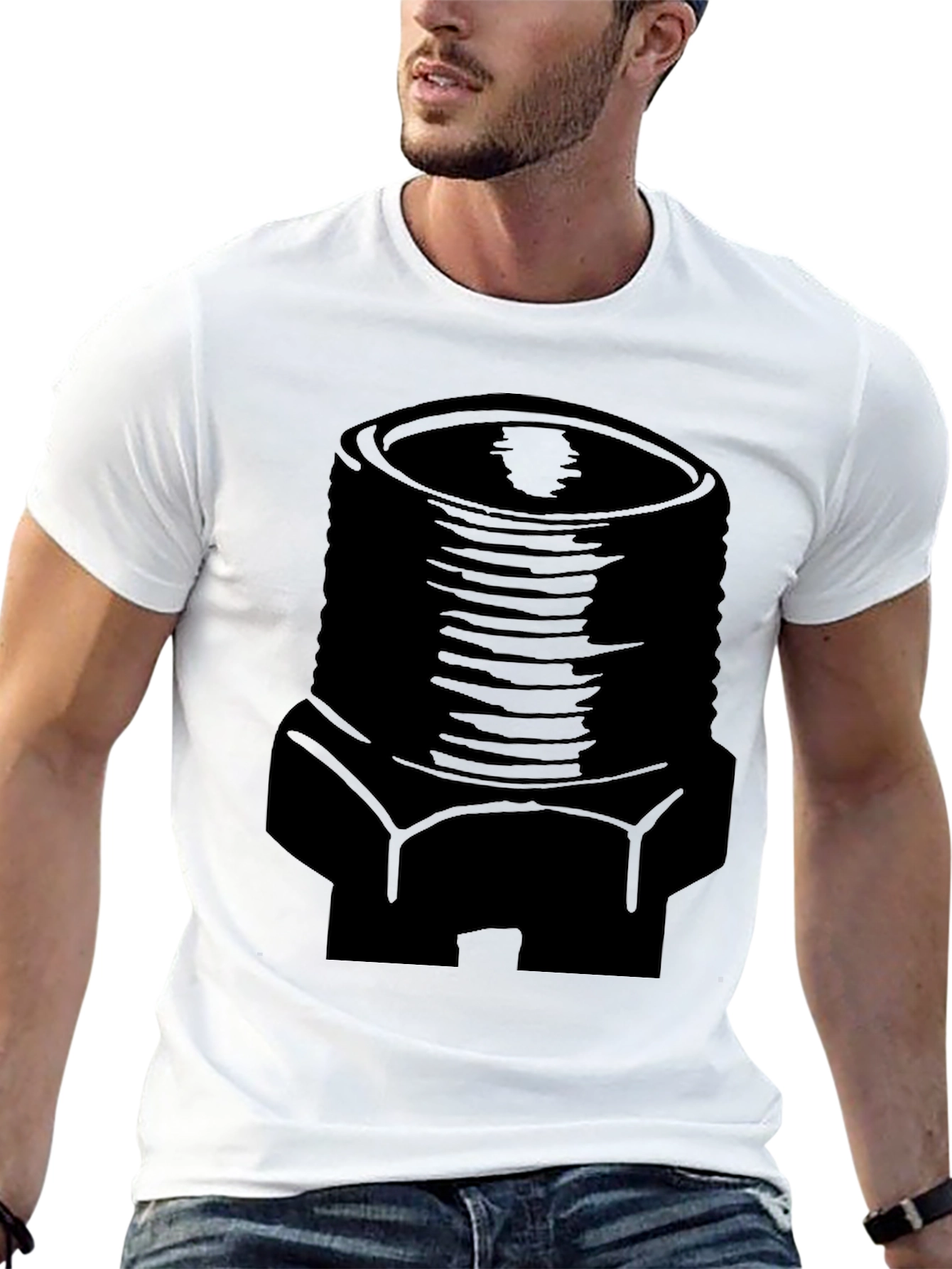 Black Plumber Fitting Graphic Tee