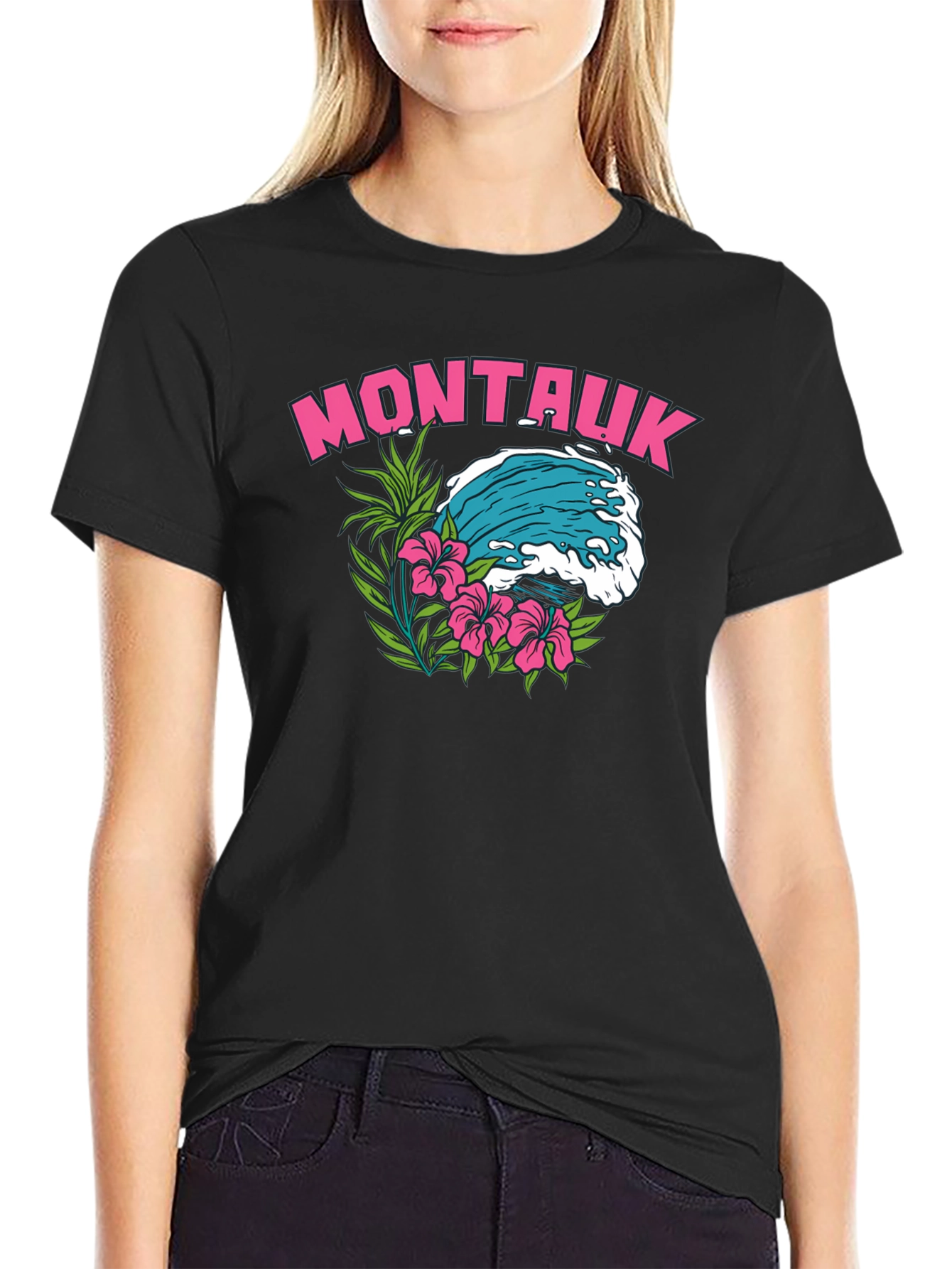 Montauk Wave Graphic T-Shirt | Island Vibe