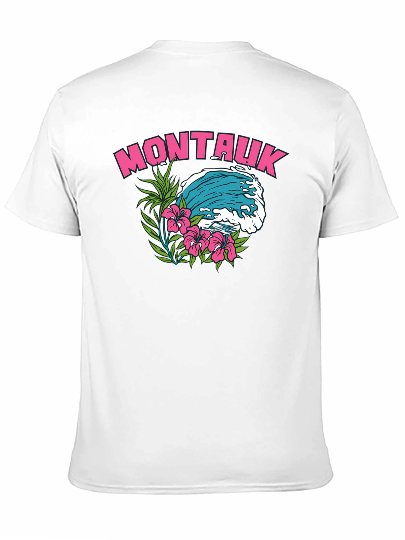 Montauk Wave Graphic T-Shirt | Island Vibe