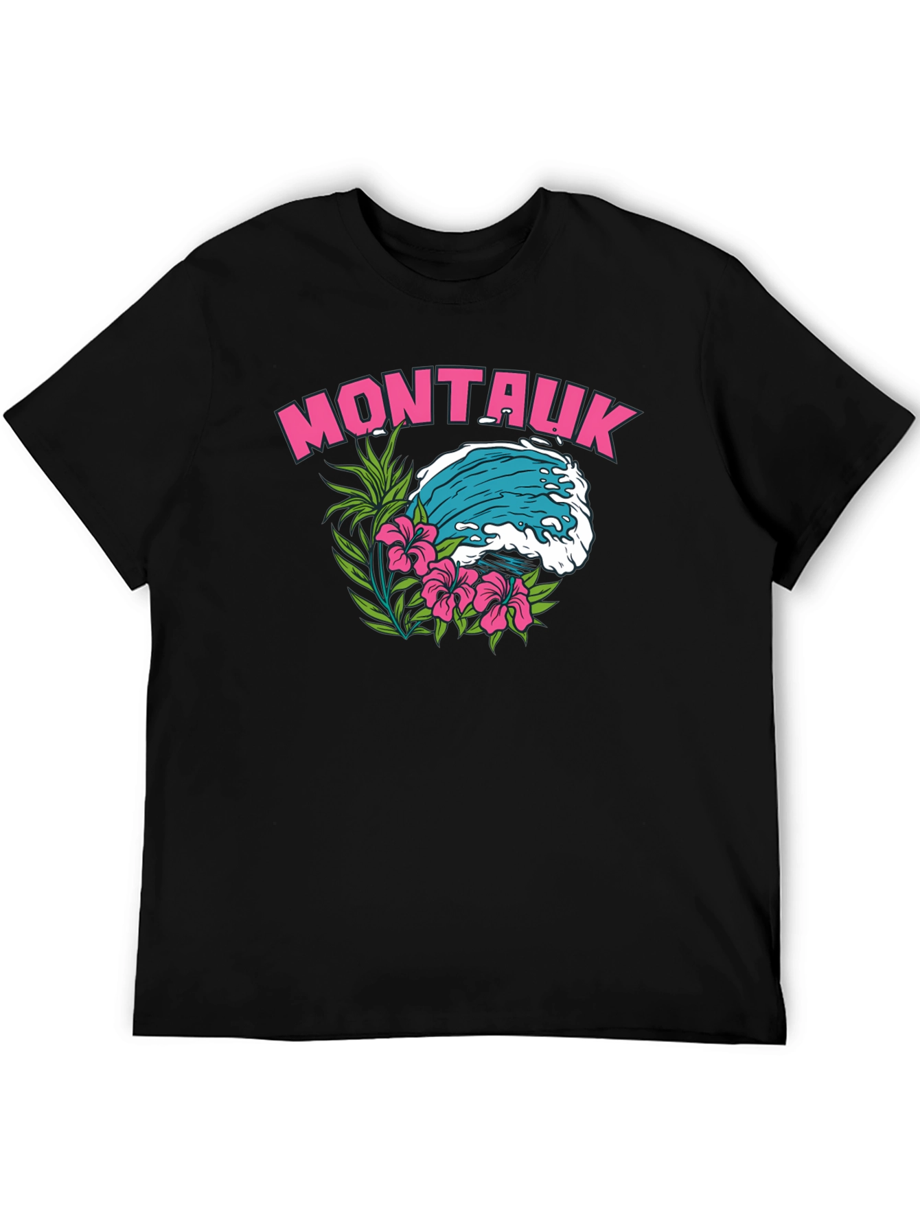 Montauk Wave Graphic T-Shirt | Island Vibe