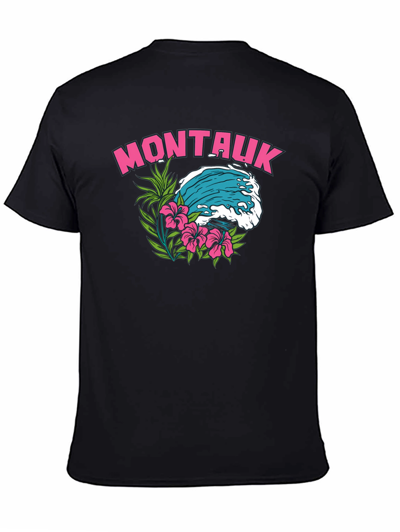 Montauk Wave Graphic T-Shirt | Island Vibe