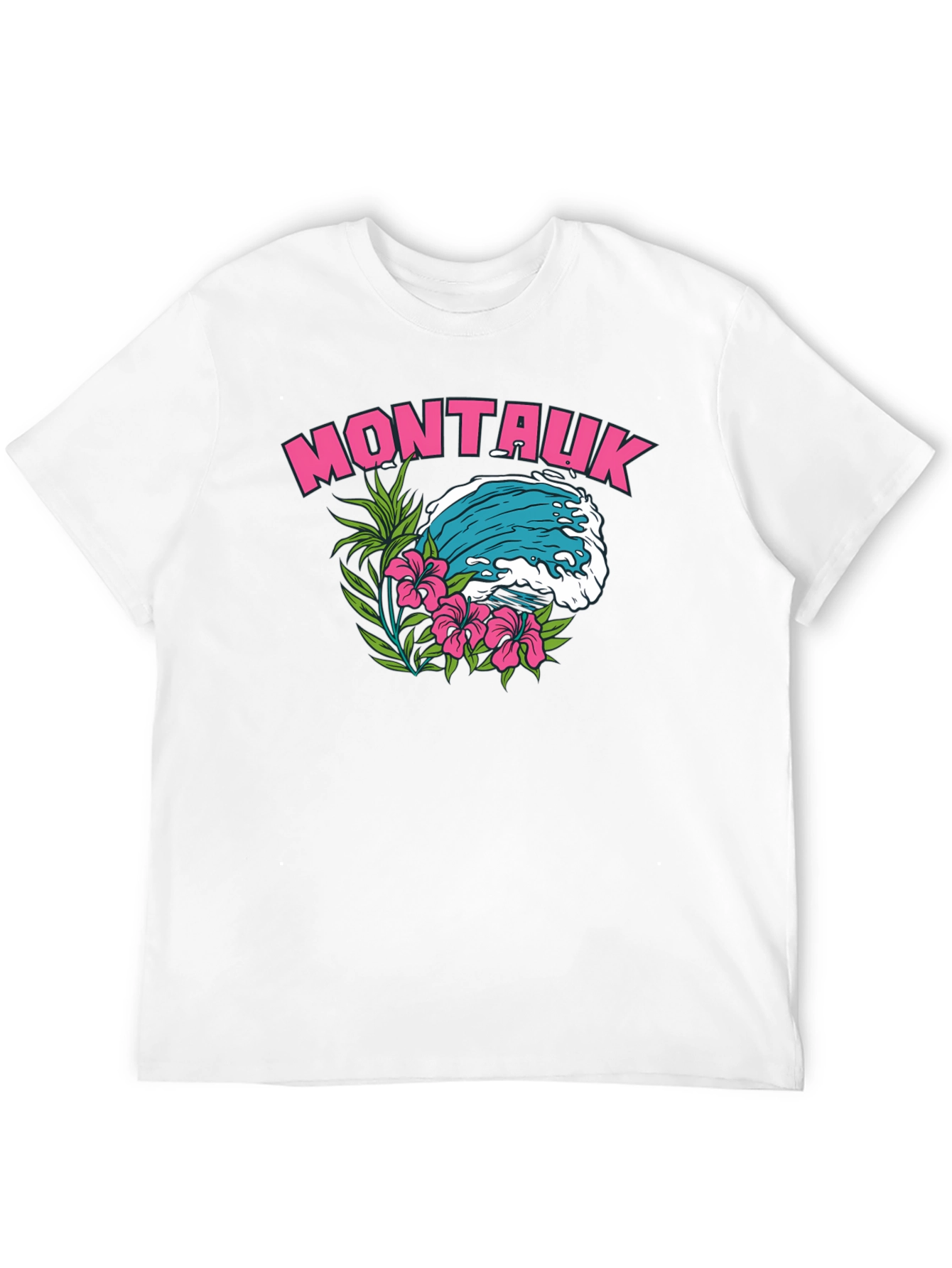 Montauk Wave Graphic T-Shirt | Island Vibe