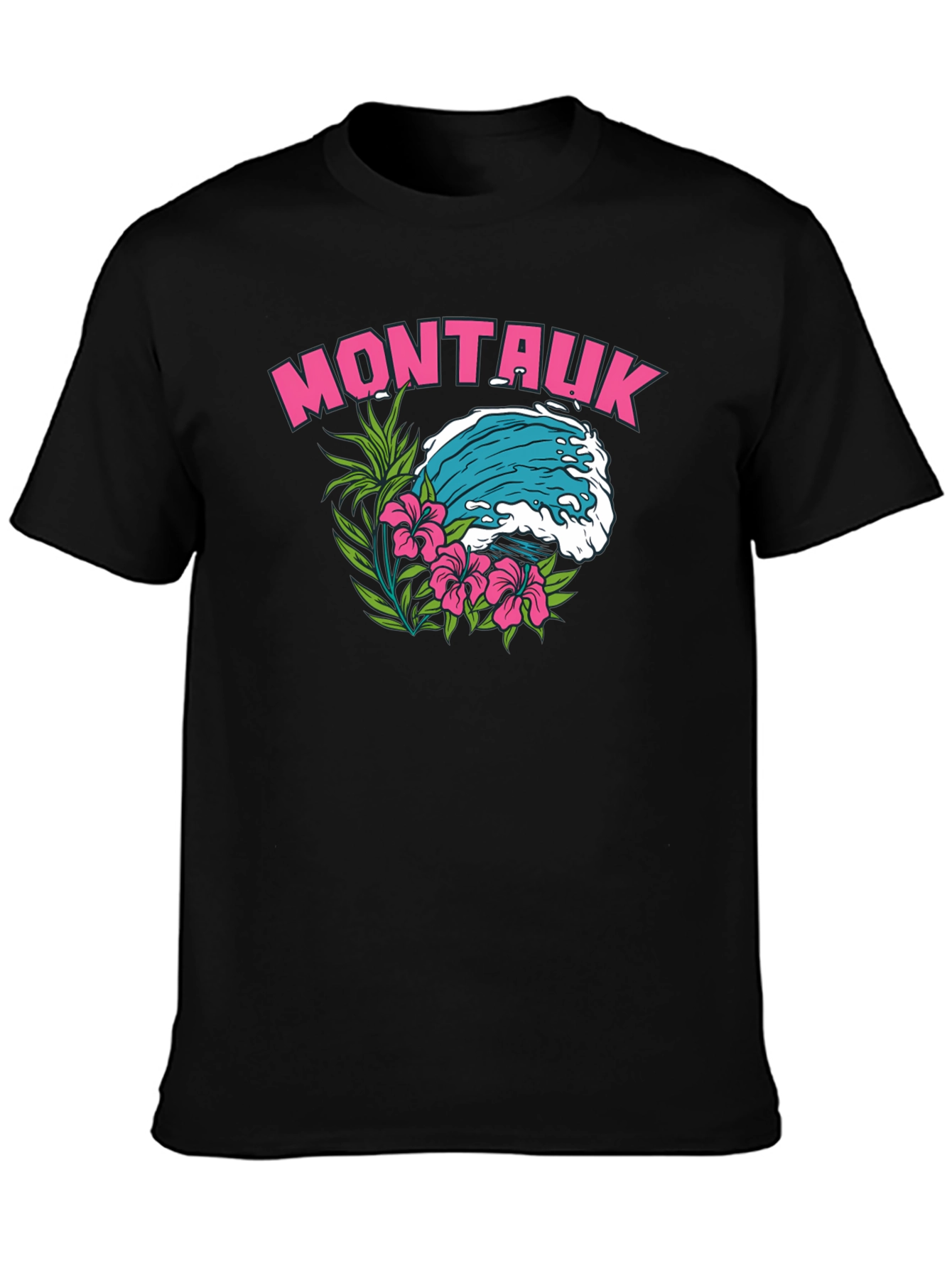 Montauk Wave Graphic T-Shirt | Island Vibe