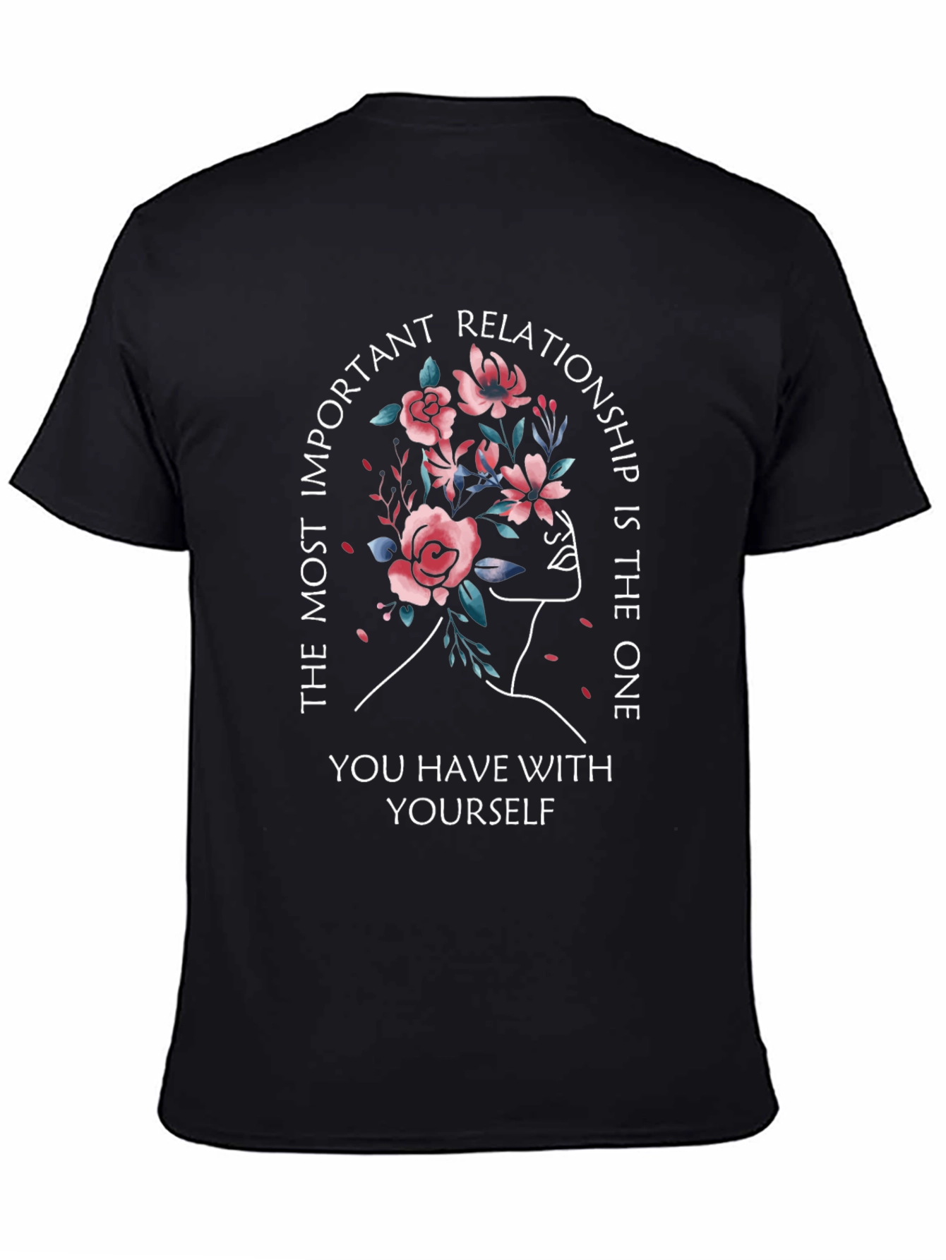 Floral Self-Love T-Shirt - Inspirational Design