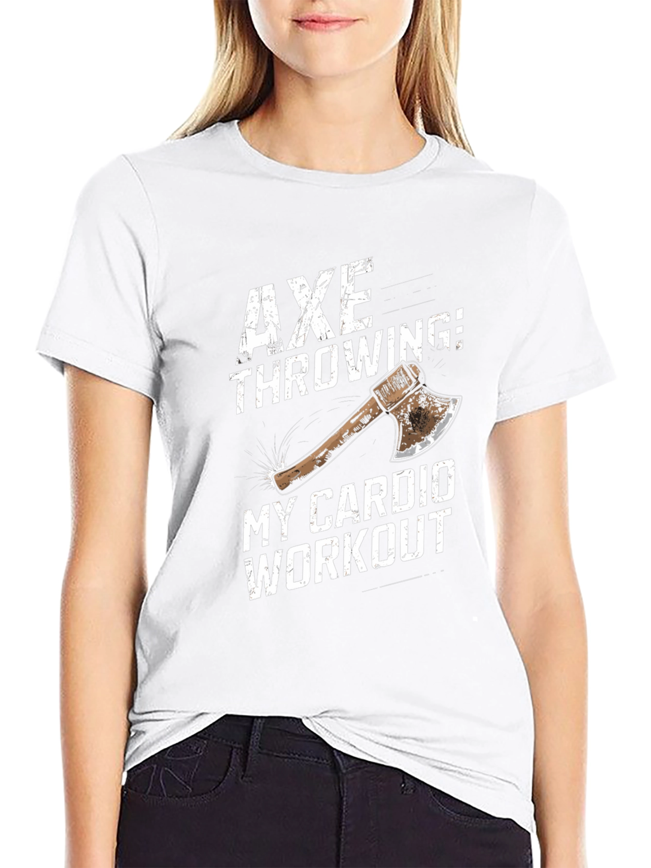 Axe Throwing Cardio Workout T-Shirt