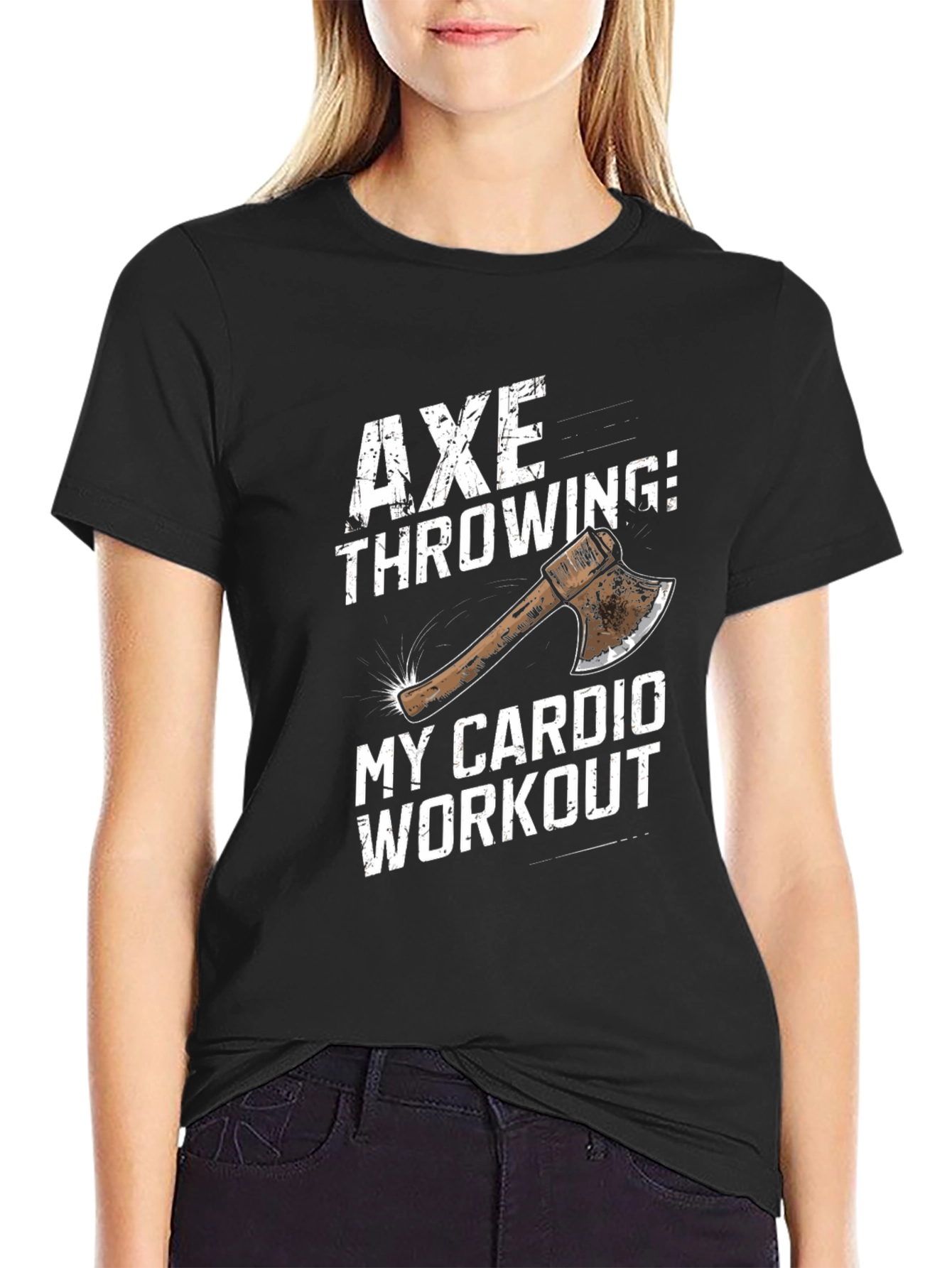 Axe Throwing Cardio Workout T-Shirt