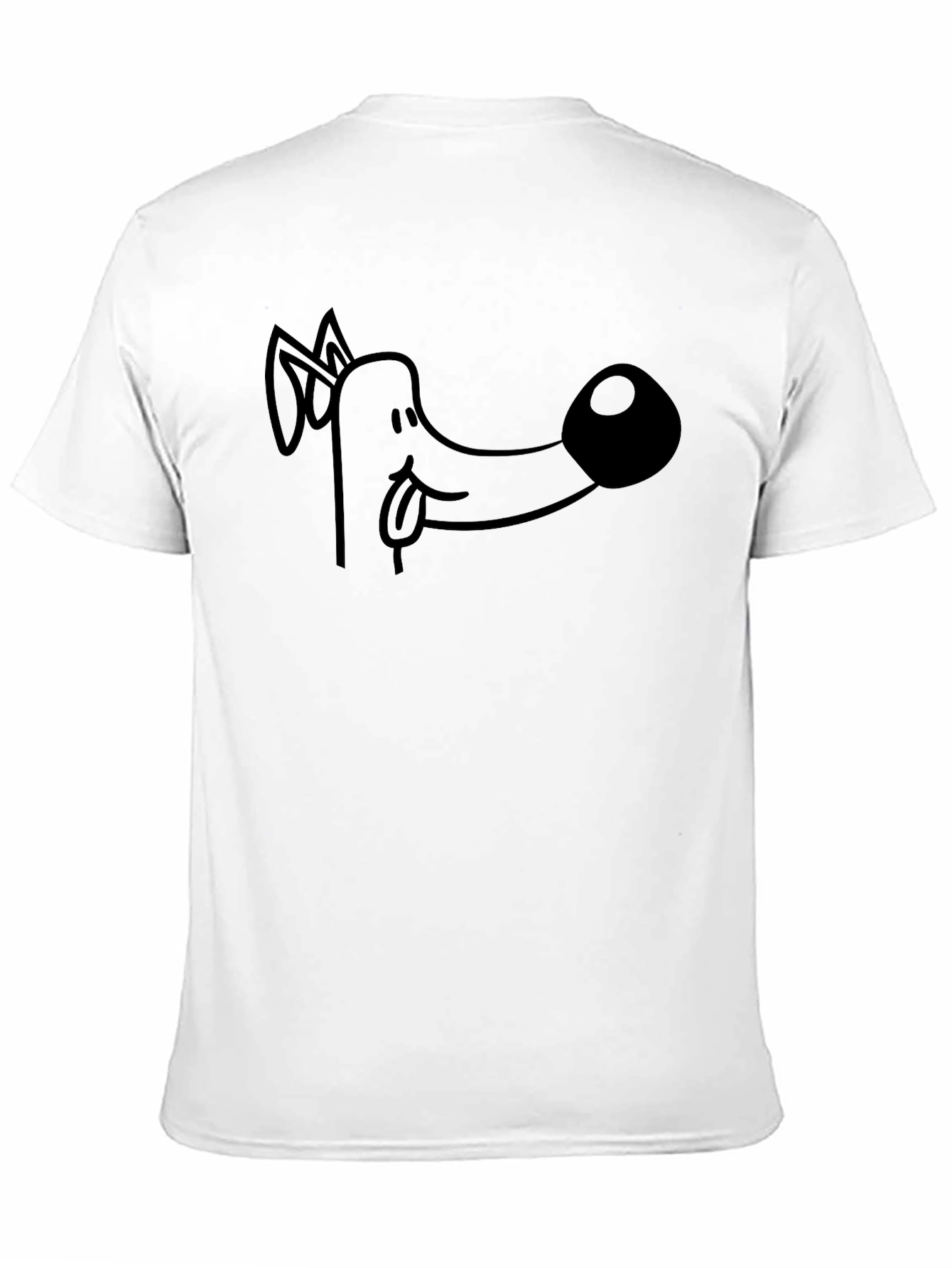 Funny Dog Graphic T-Shirt - Black Cotton Tee