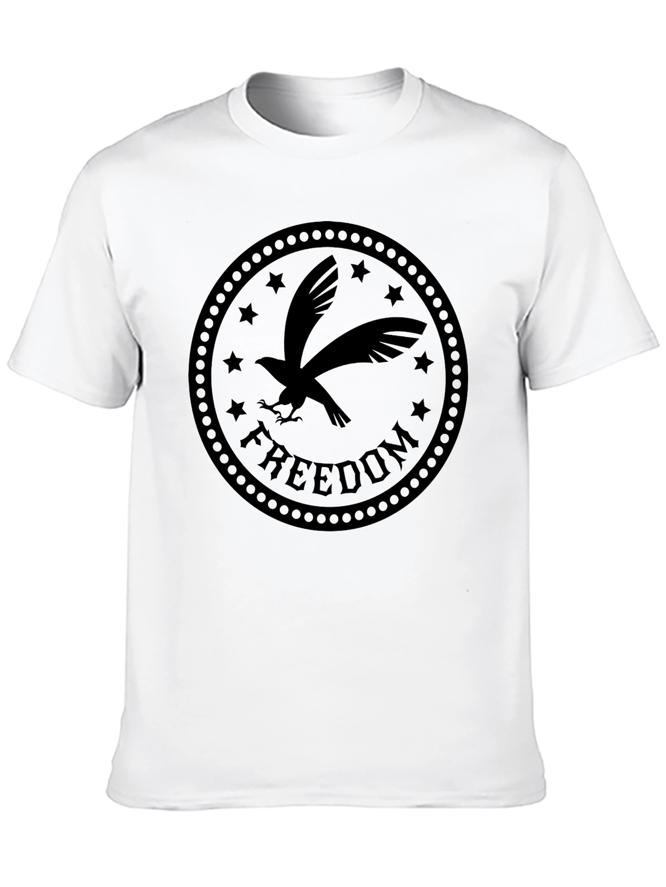 Freedom Eagle Graphic Tee - Black