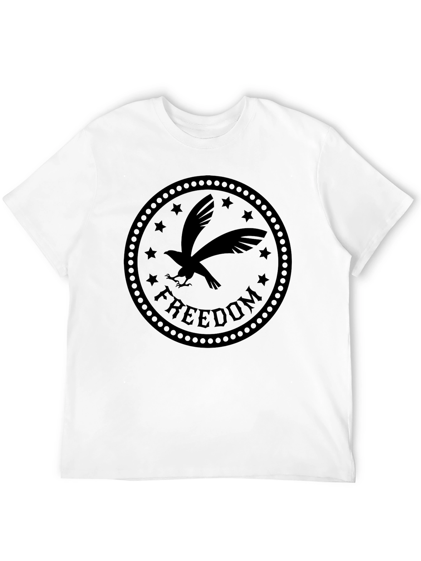 Freedom Eagle Graphic Tee - Black