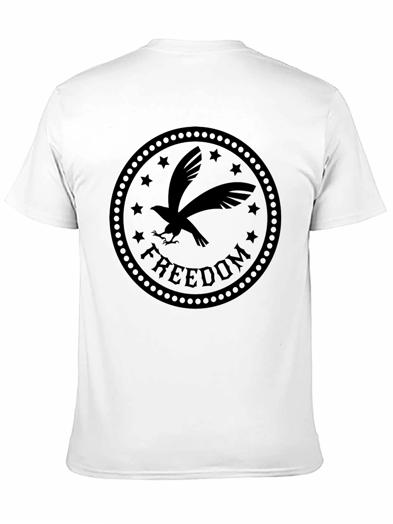 Freedom Eagle Graphic Tee - Black