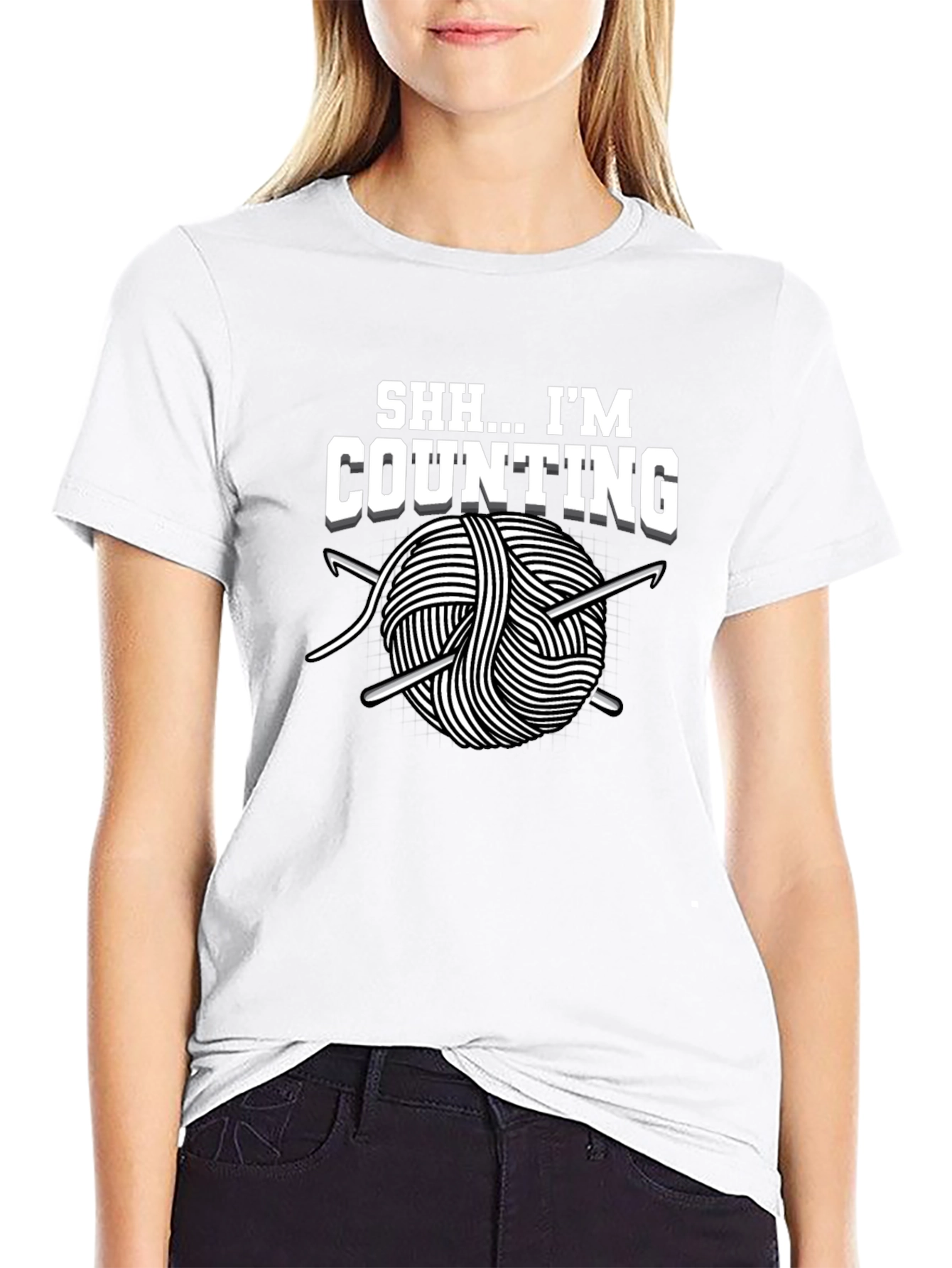 Shh... Im Counting T-Shirt - Crochet Lover Tee