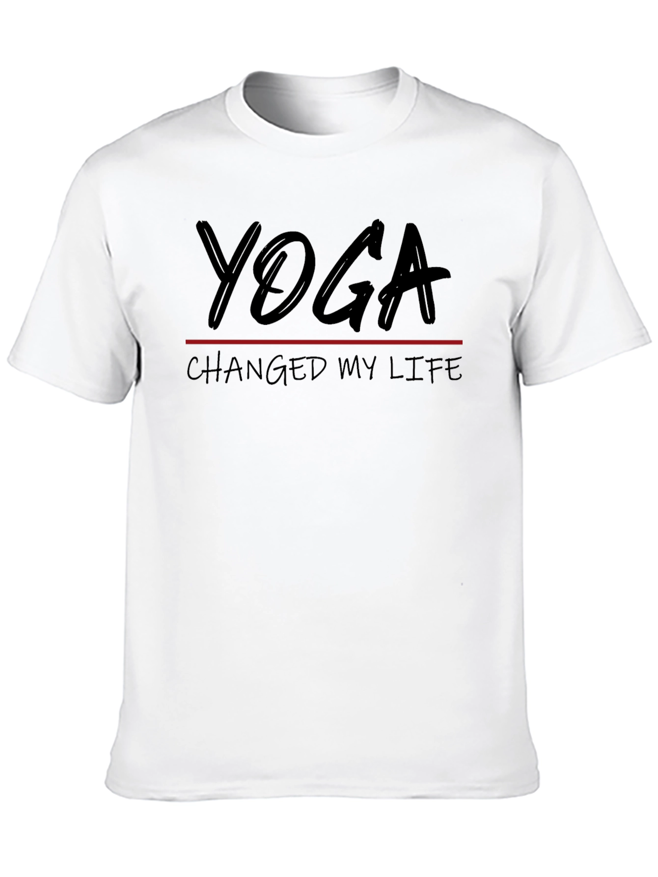 Yoga Changed My Life Black T-Shirt