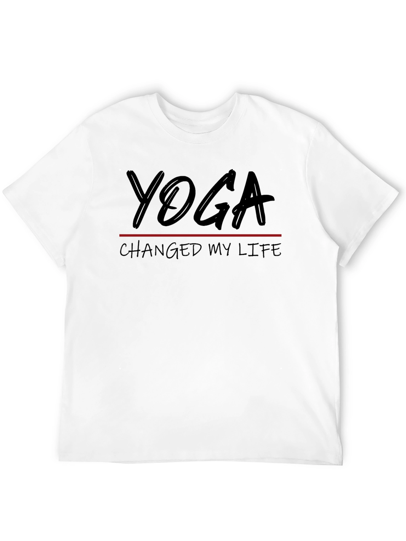 Yoga Changed My Life Black T-Shirt