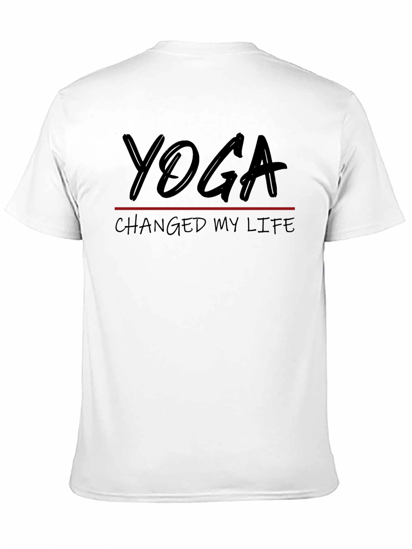 Yoga Changed My Life Black T-Shirt