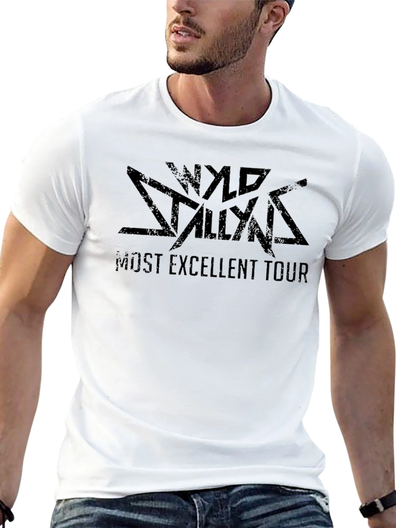 Wyld Stallyns Most Excellent Tour Black T-Shirt