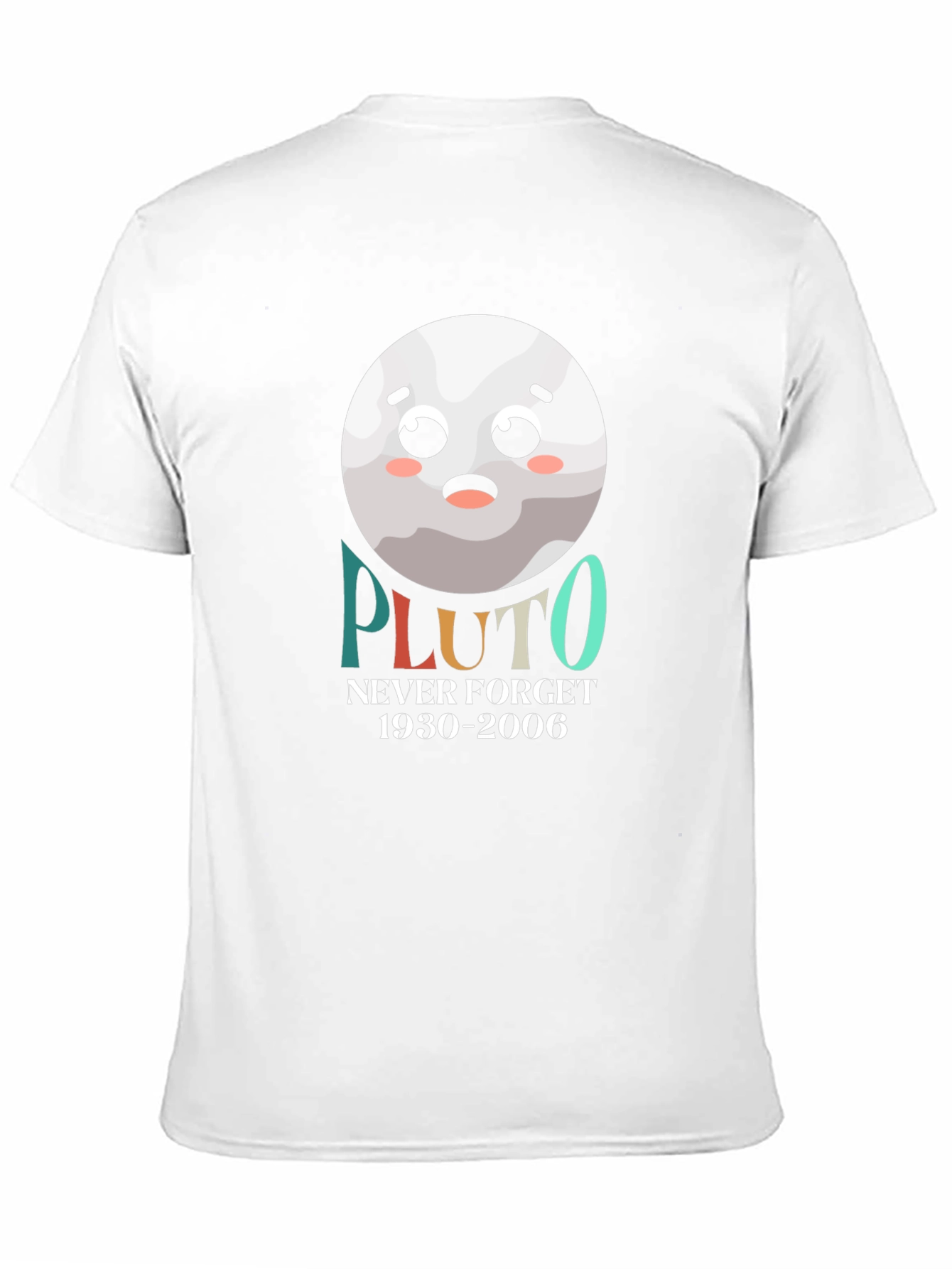 Pluto Never Forget T-Shirt - Space Lover Tee