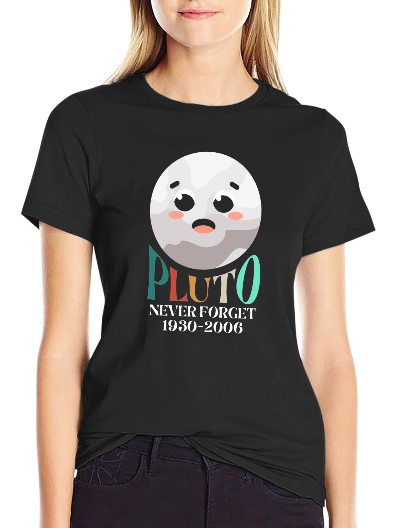 Pluto Never Forget T-Shirt - Space Lover Tee