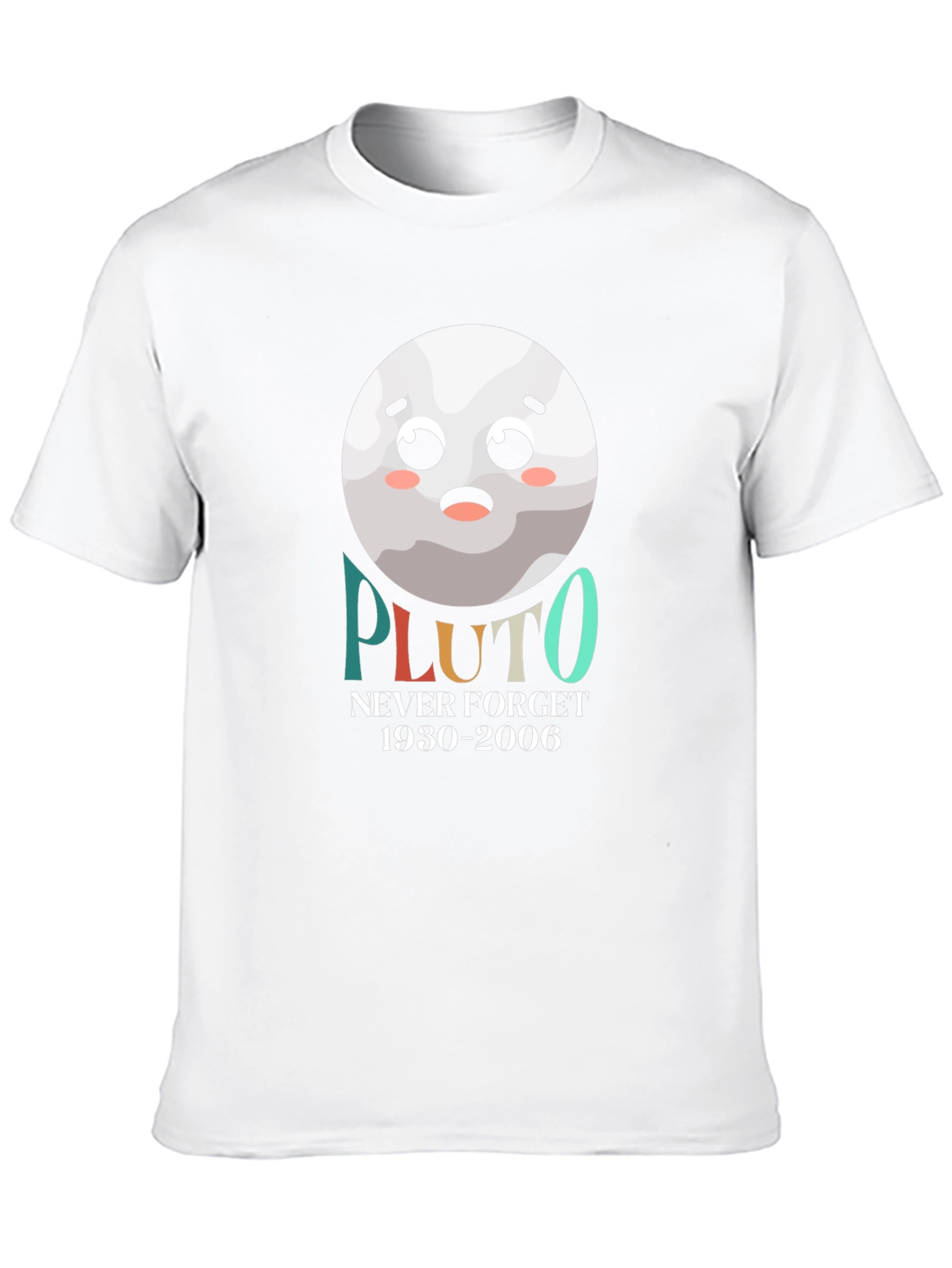 Pluto Never Forget T-Shirt - Space Lover Tee