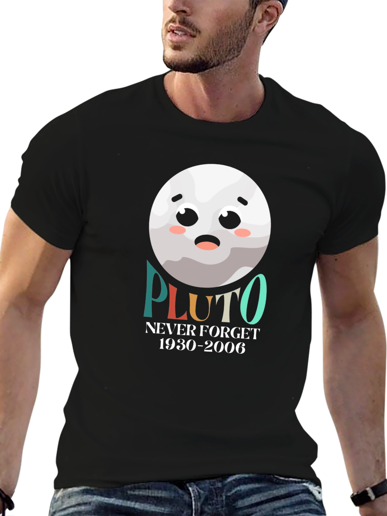 Pluto Never Forget T-Shirt - Space Lover Tee