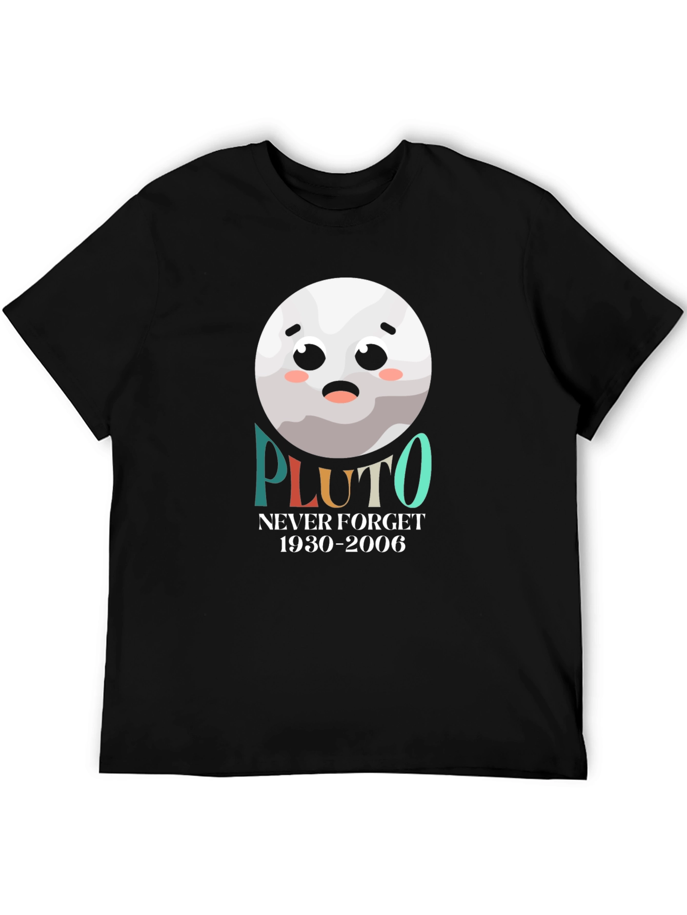 Pluto Never Forget T-Shirt - Space Lover Tee