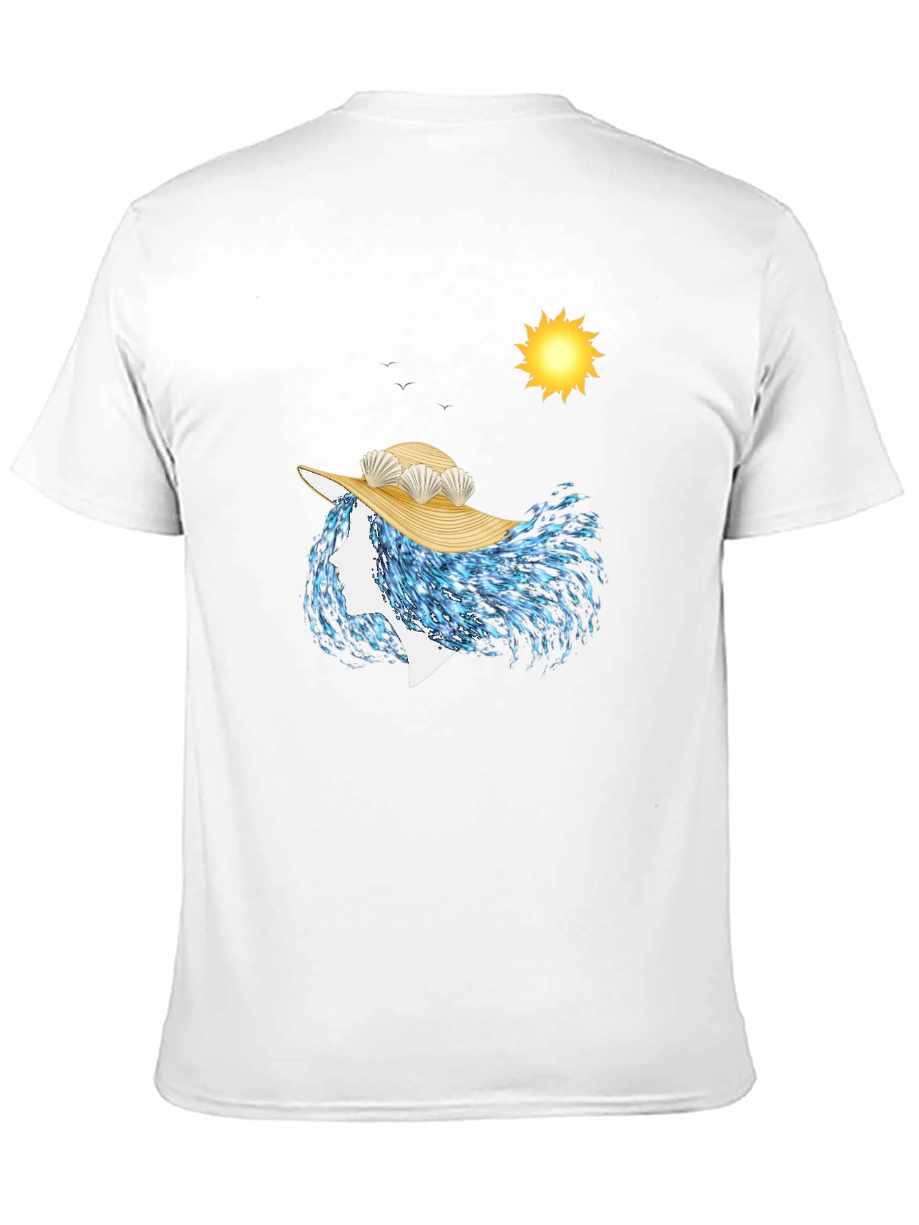 Ocean Wave Woman T-Shirt - Unique Artistic Design