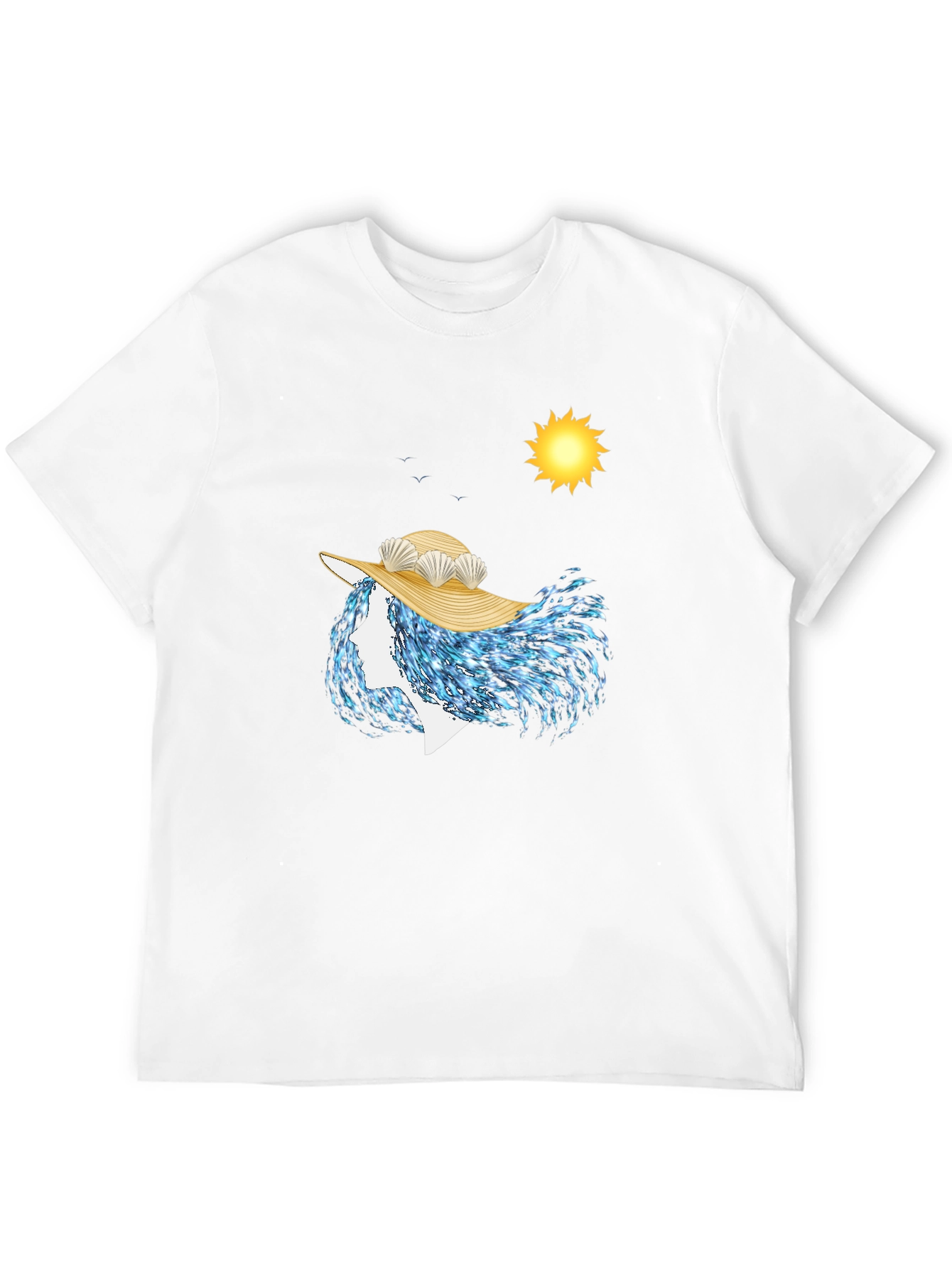 Ocean Wave Woman T-Shirt - Unique Artistic Design