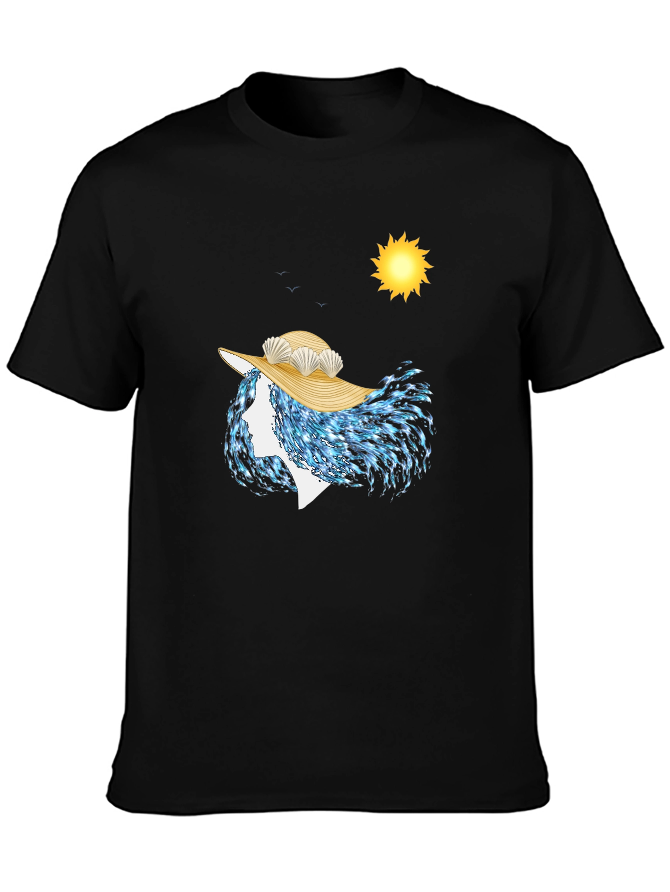Ocean Wave Woman T-Shirt - Unique Artistic Design