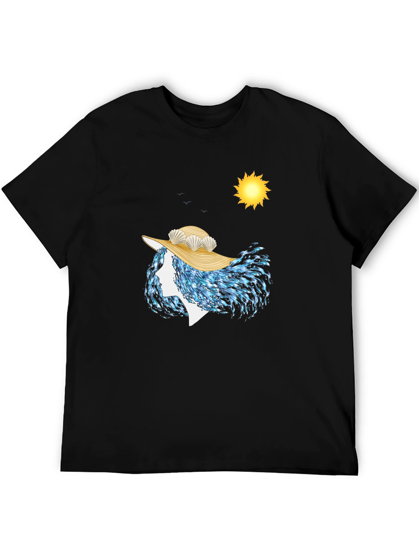 Ocean Wave Woman T-Shirt - Unique Artistic Design